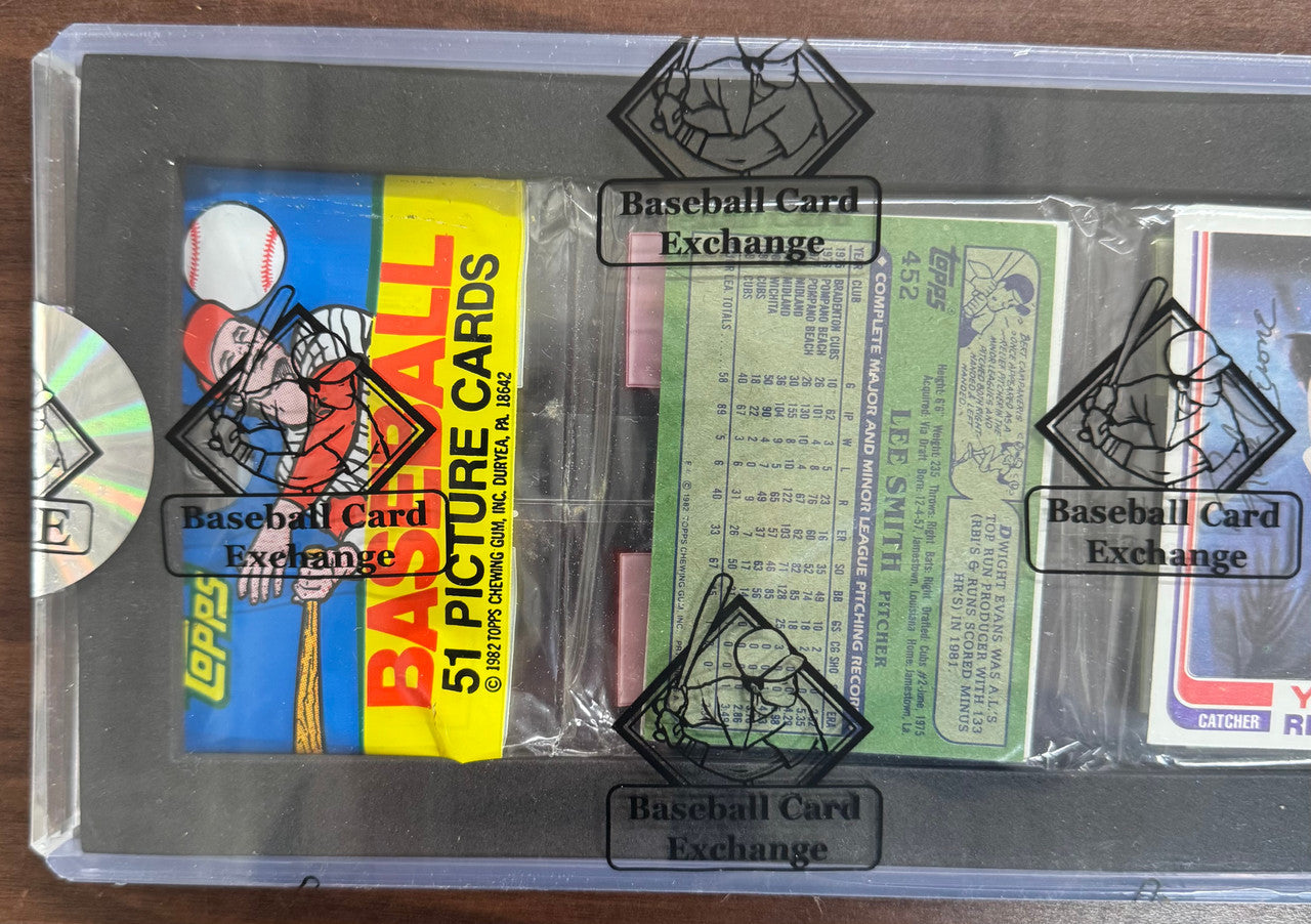 1982 Topps Baseball Rack Pack BBCE Wrapped Sealed Mike Schmidt Back + Backwards