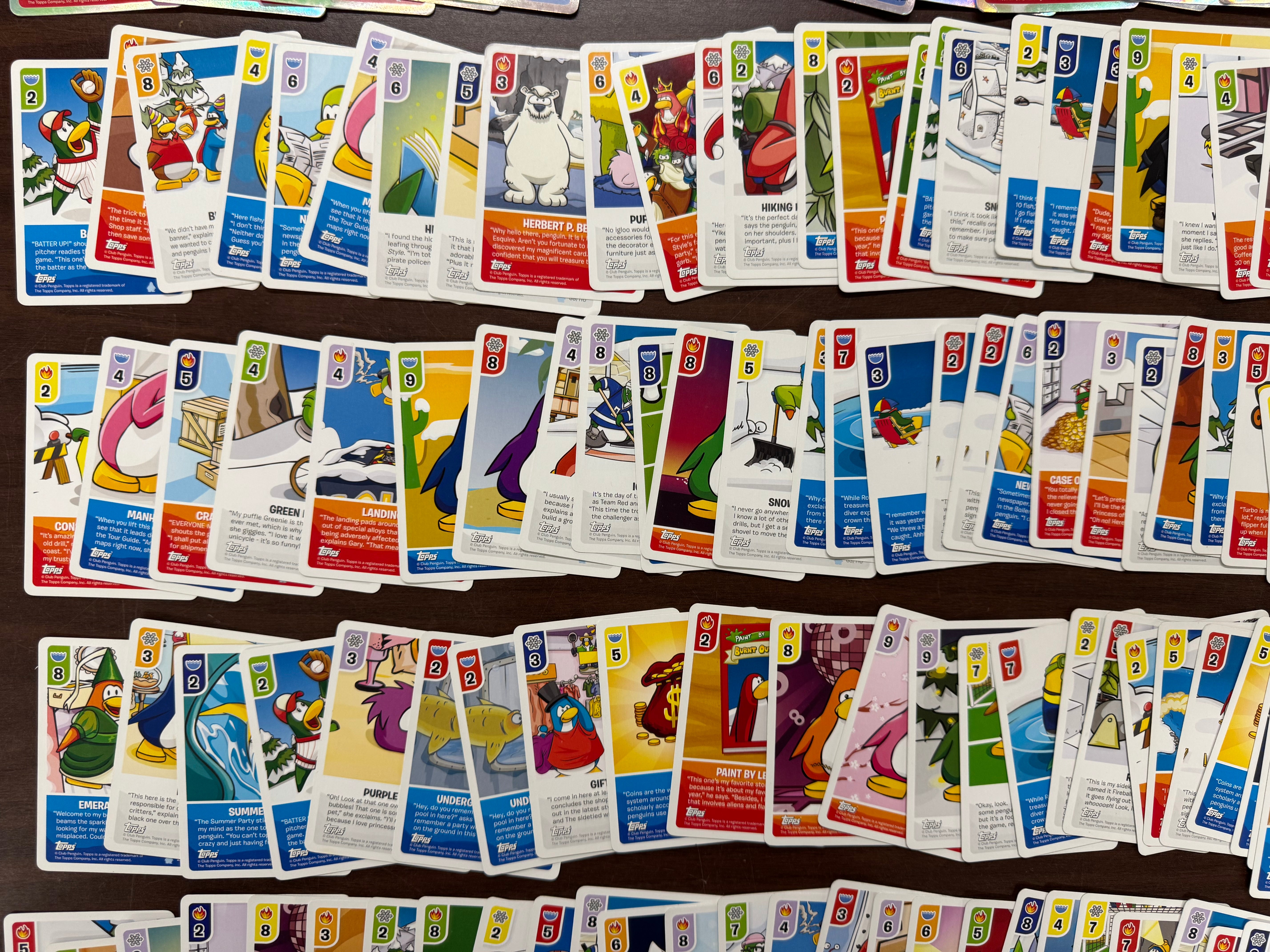 2008 Topps Club Penguin Card-Jitsu Trading Card Lot W/ Foils