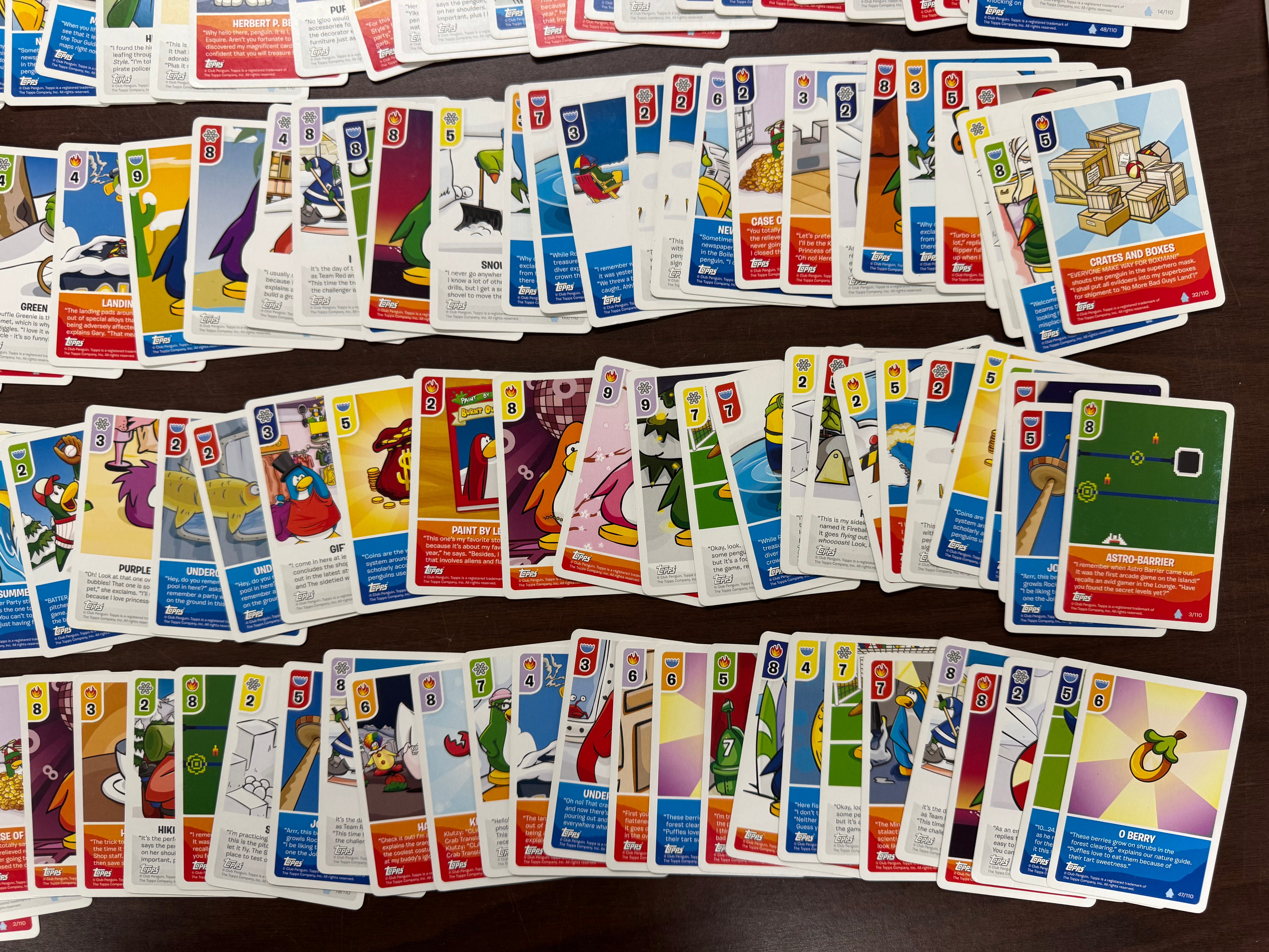2008 Topps Club Penguin Card-Jitsu Trading Card Lot W/ Foils