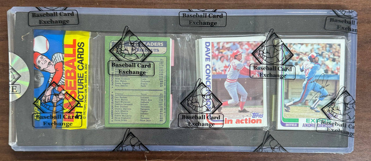 1982 Topps Baseball Rack Pack BBCE Wrapped & Sealed Andre Dawson On Front