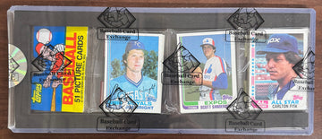1982 Topps Baseball Rack Pack BBCE Wrapped Sealed Carlton Fisk All Star On Front