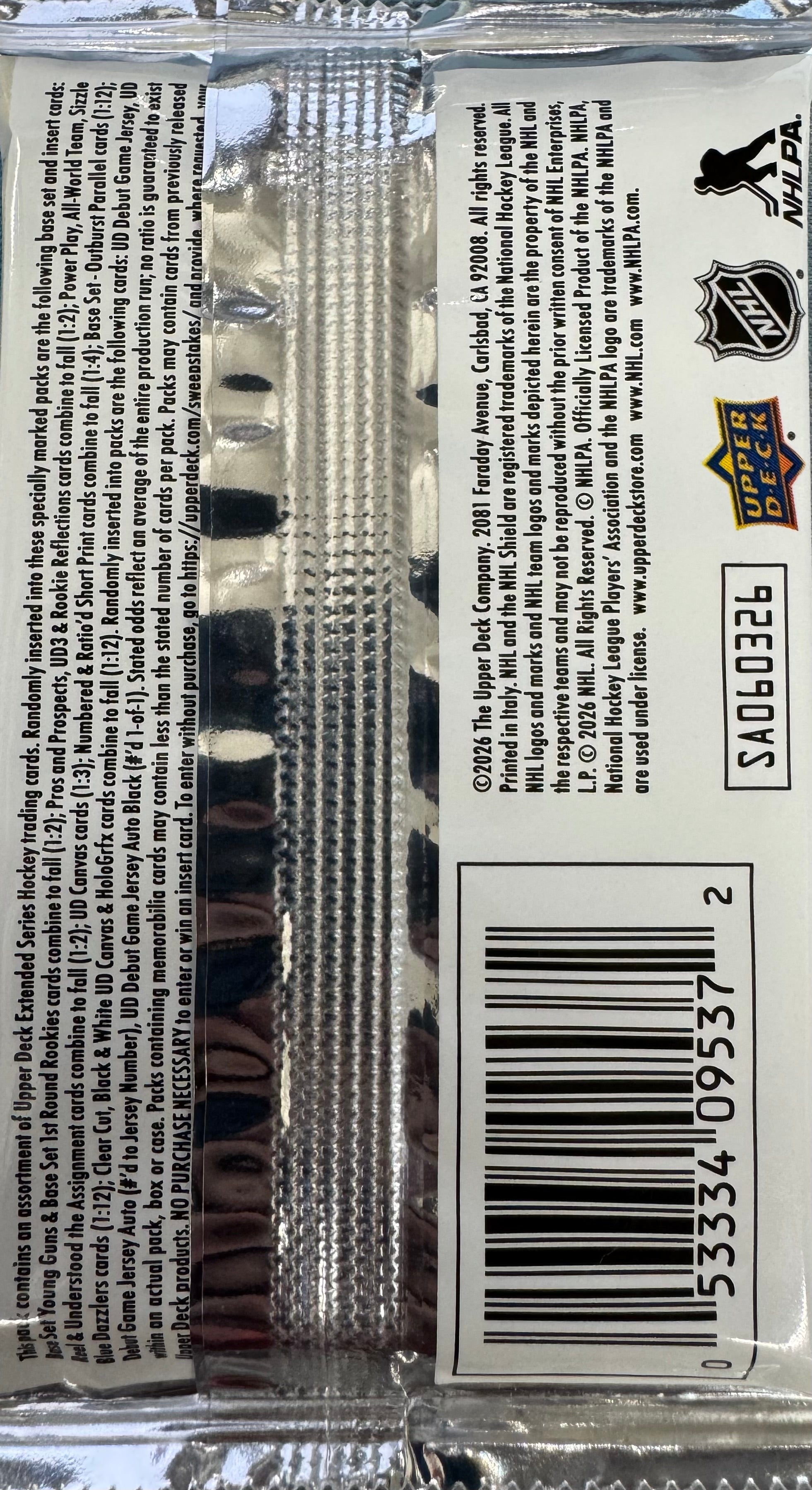 2025/26 Upper Deck Extended Series Hockey Hobby Pack