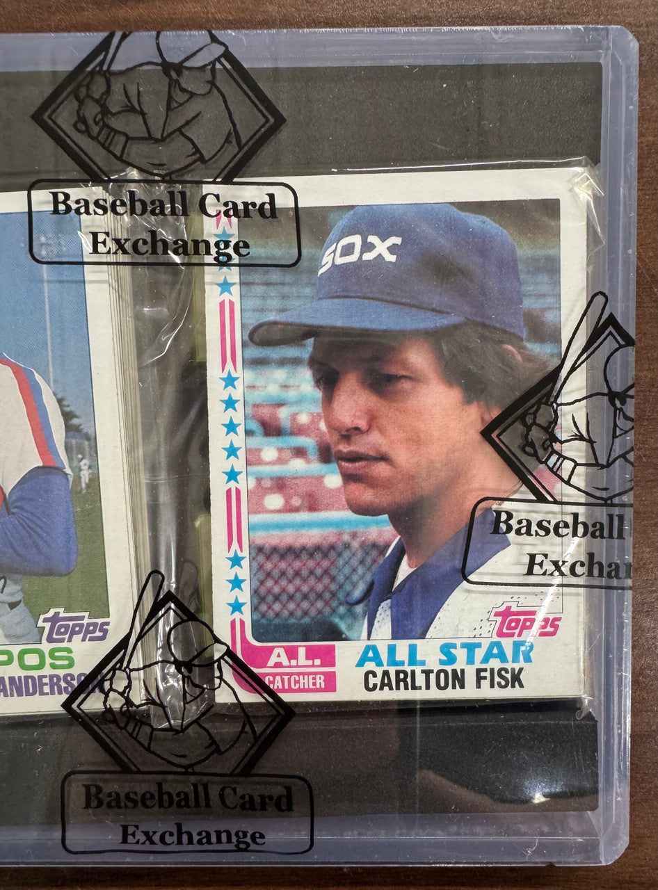 1982 Topps Baseball Rack Pack BBCE Wrapped Sealed Carlton Fisk All Star On Front