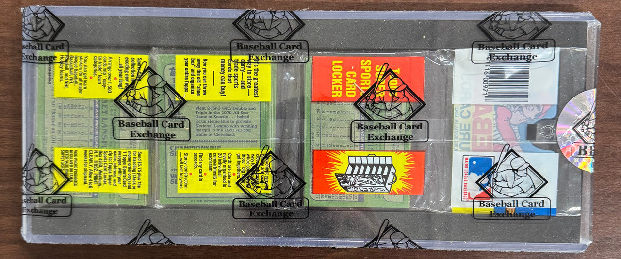 1982 Topps Baseball Rack Pack BBCE Wrapped Sealed Reggie Jackson All Star Front