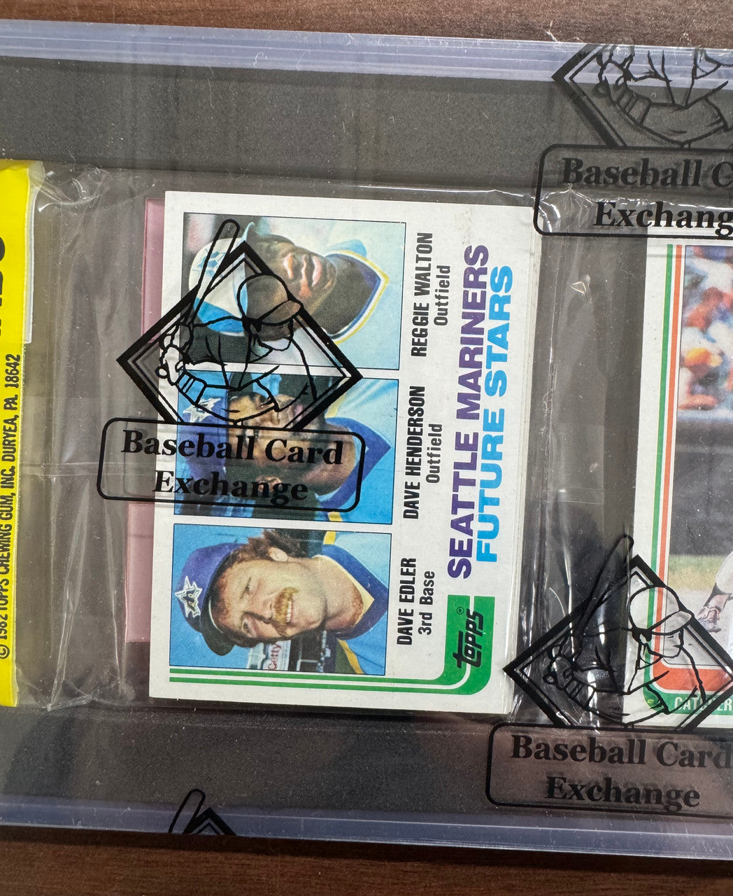1982 Topps Baseball Rack Pack BBCE Wrapped Sealed Reggie Jackson All Star Front