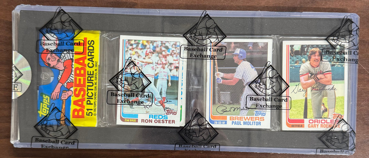 1982 Topps Baseball Rack Pack BBCE Wrapped & Sealed Paul Molitor On Front