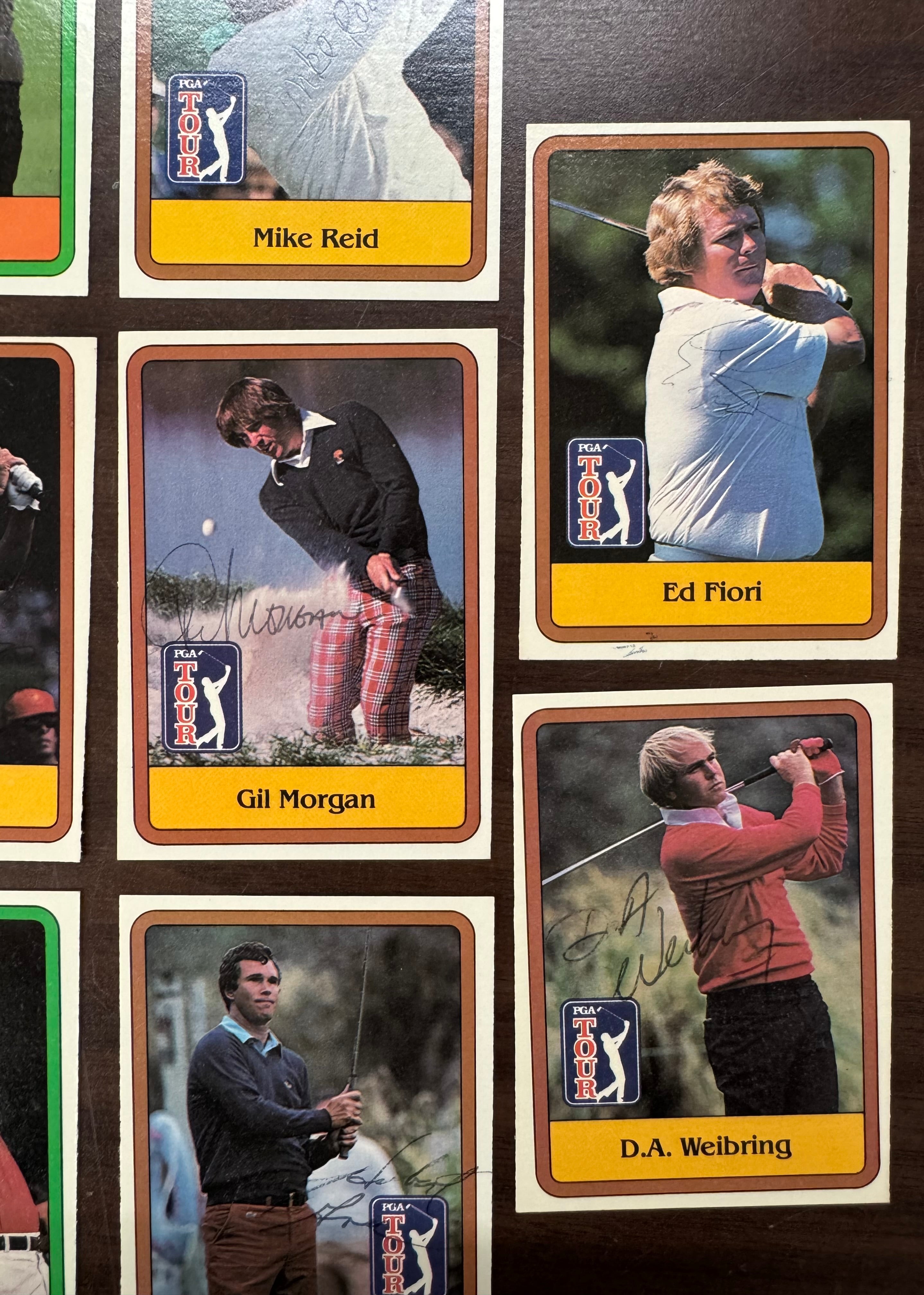 1981 Donruss Golf Autograph Card Lot (17) NM, Miller, Stadler, Strange, Crenshaw