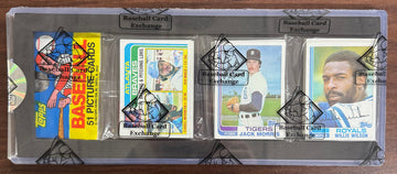 1982 Topps Baseball Rack Pack BBCE Wrapped & Sealed Jack Morris On Front