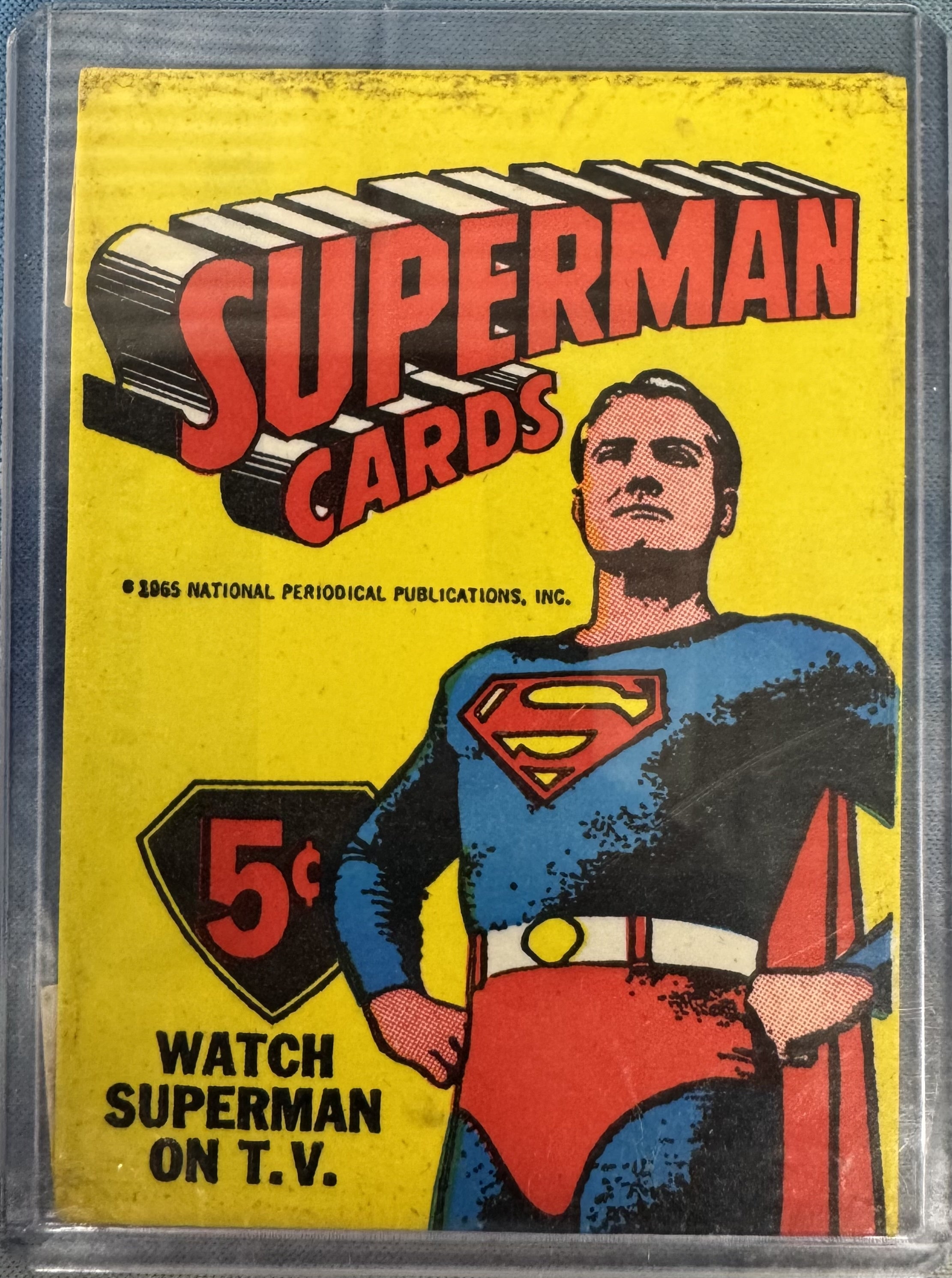 1965 National Periodical Publications Superman Cards Pack Wrapper