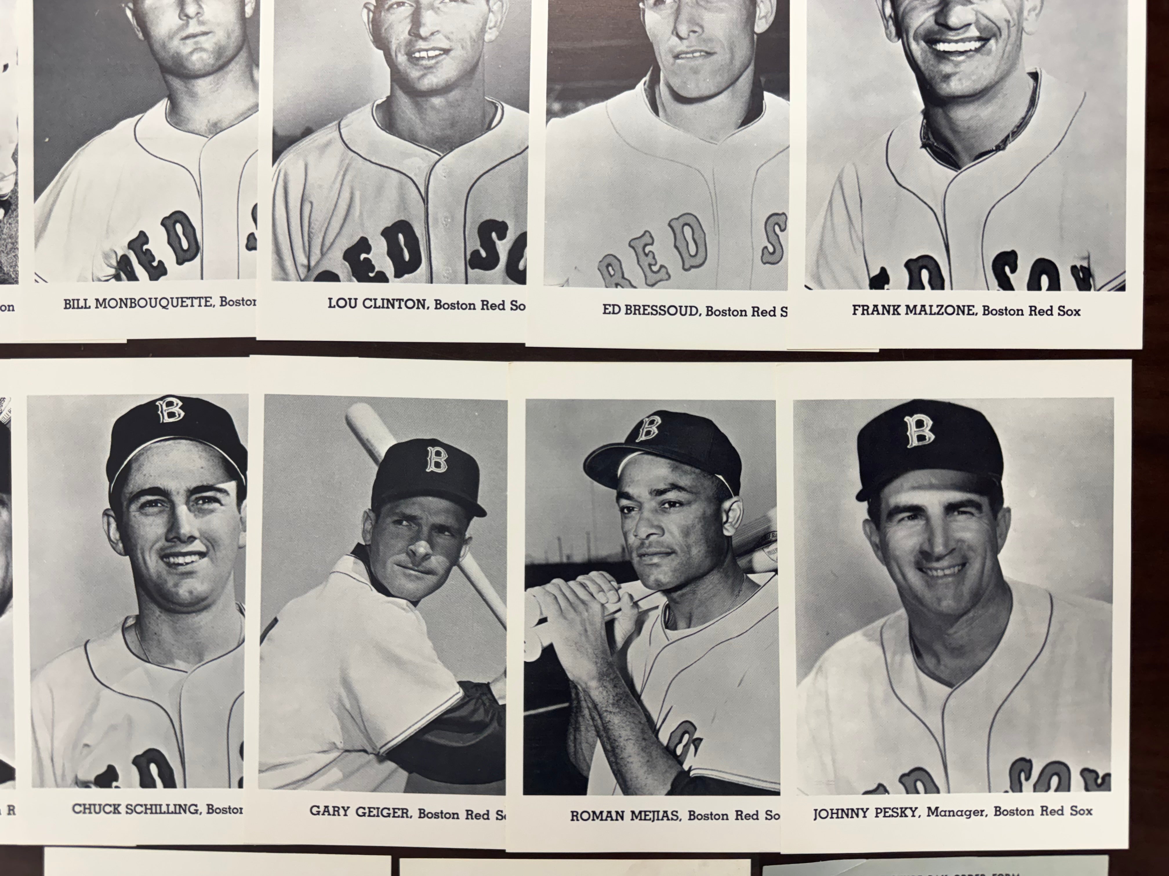 1963 Jay Publishing Boston Red Sox Picture Pack Set W/ Envelope