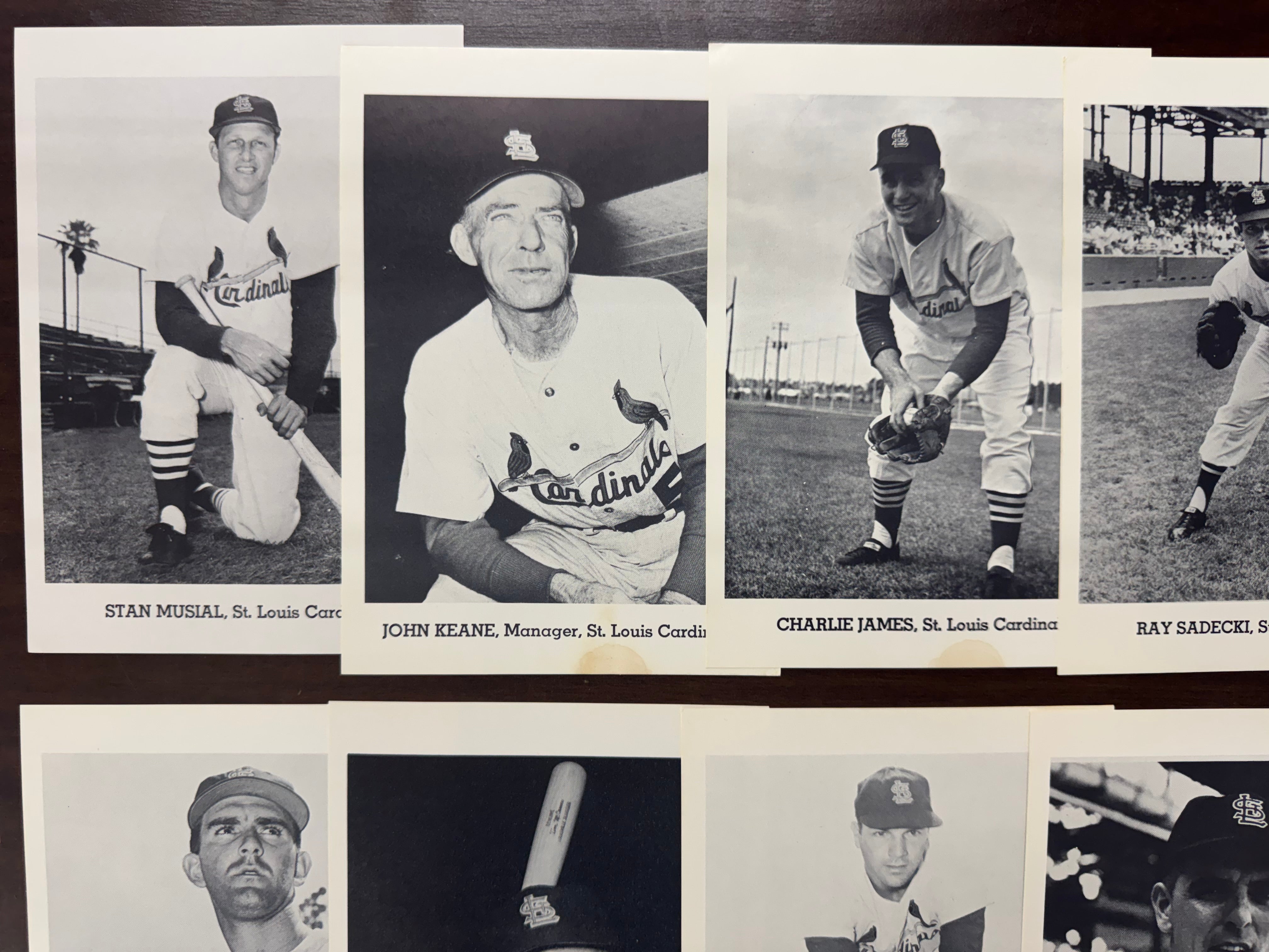 1963 Jay Publishing St. Louis Cardinals Picture Pack Set W/ Envelope