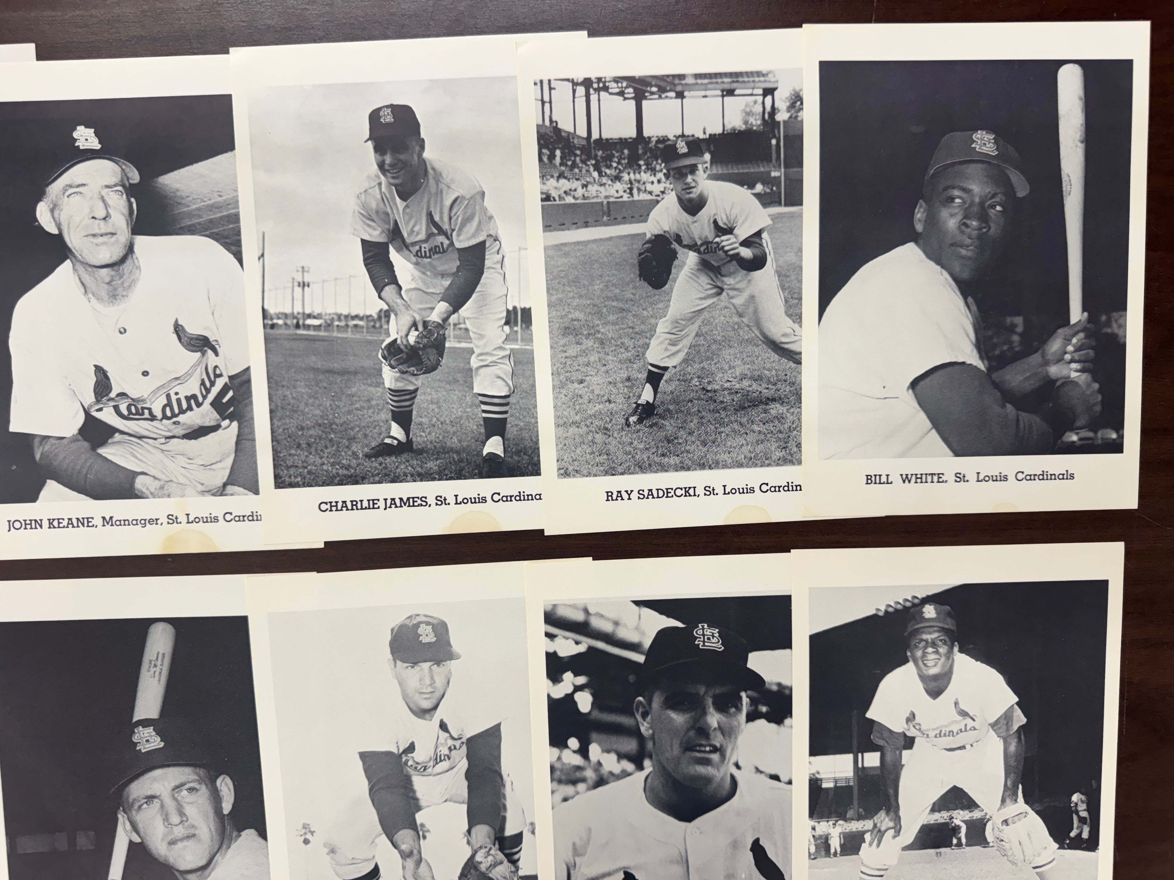1963 Jay Publishing St. Louis Cardinals Picture Pack Set W/ Envelope