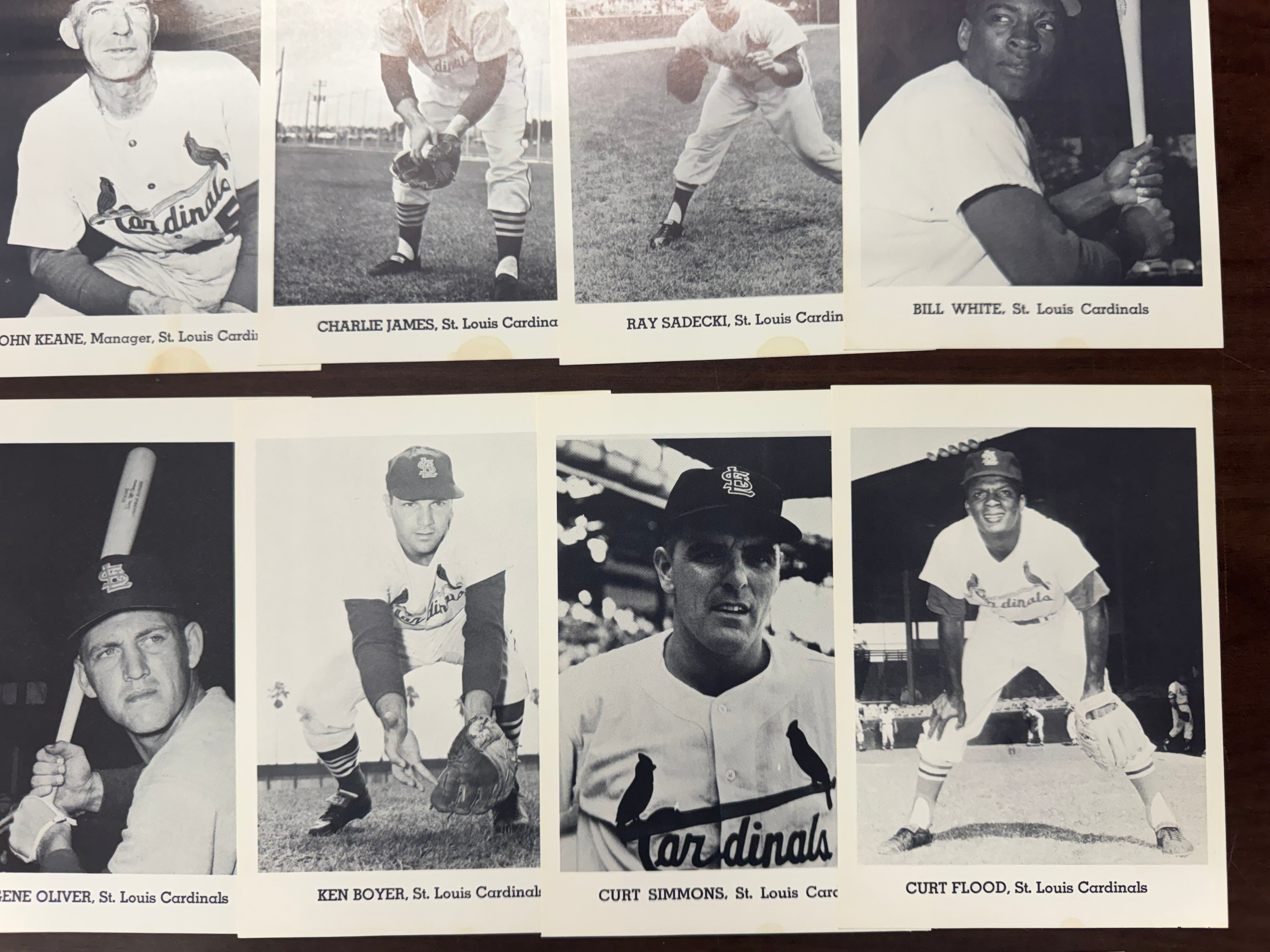 1963 Jay Publishing St. Louis Cardinals Picture Pack Set W/ Envelope