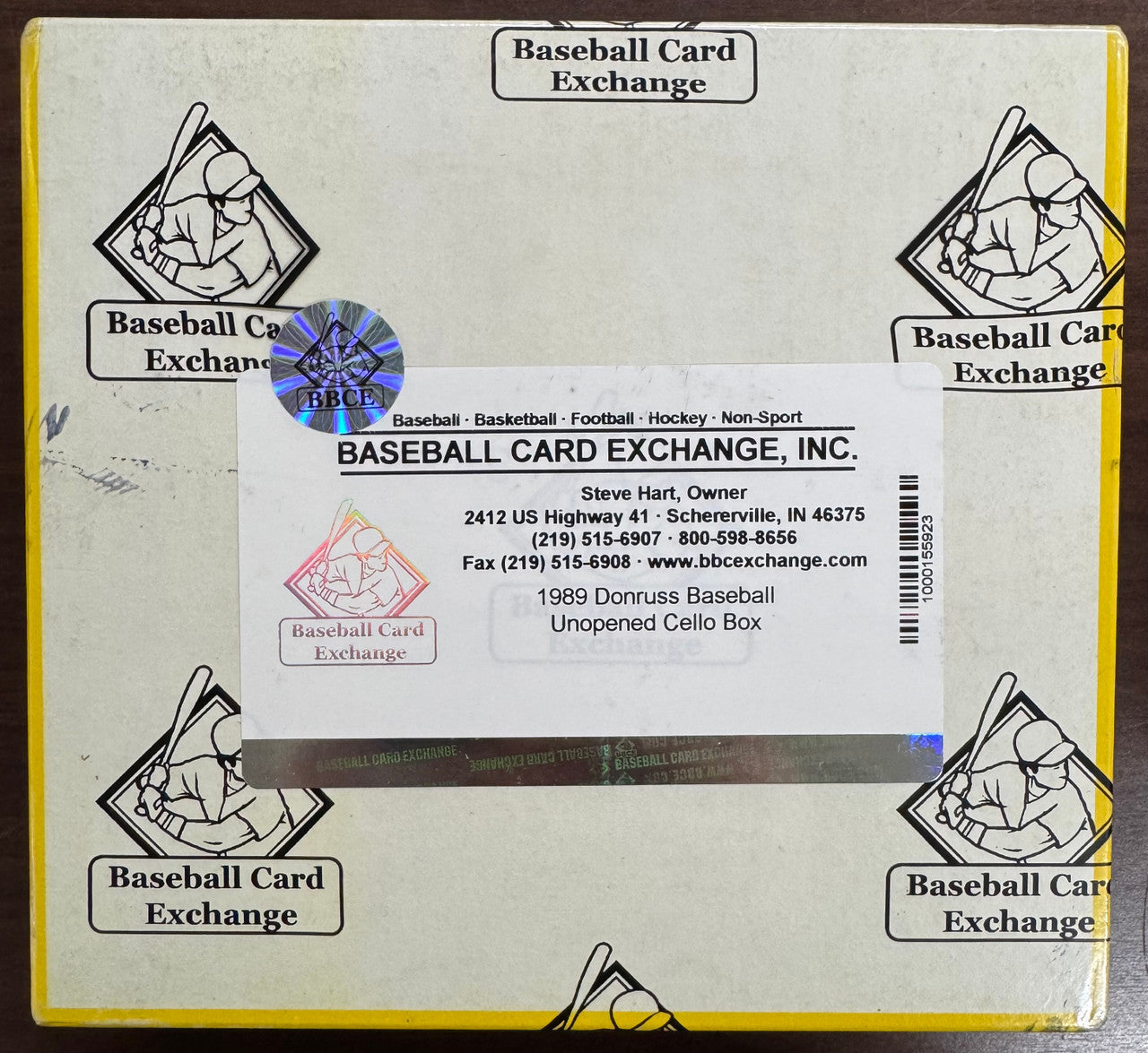 1989 Donruss Baseball Unopened Cello Box BBCE Wrapped & Sealed