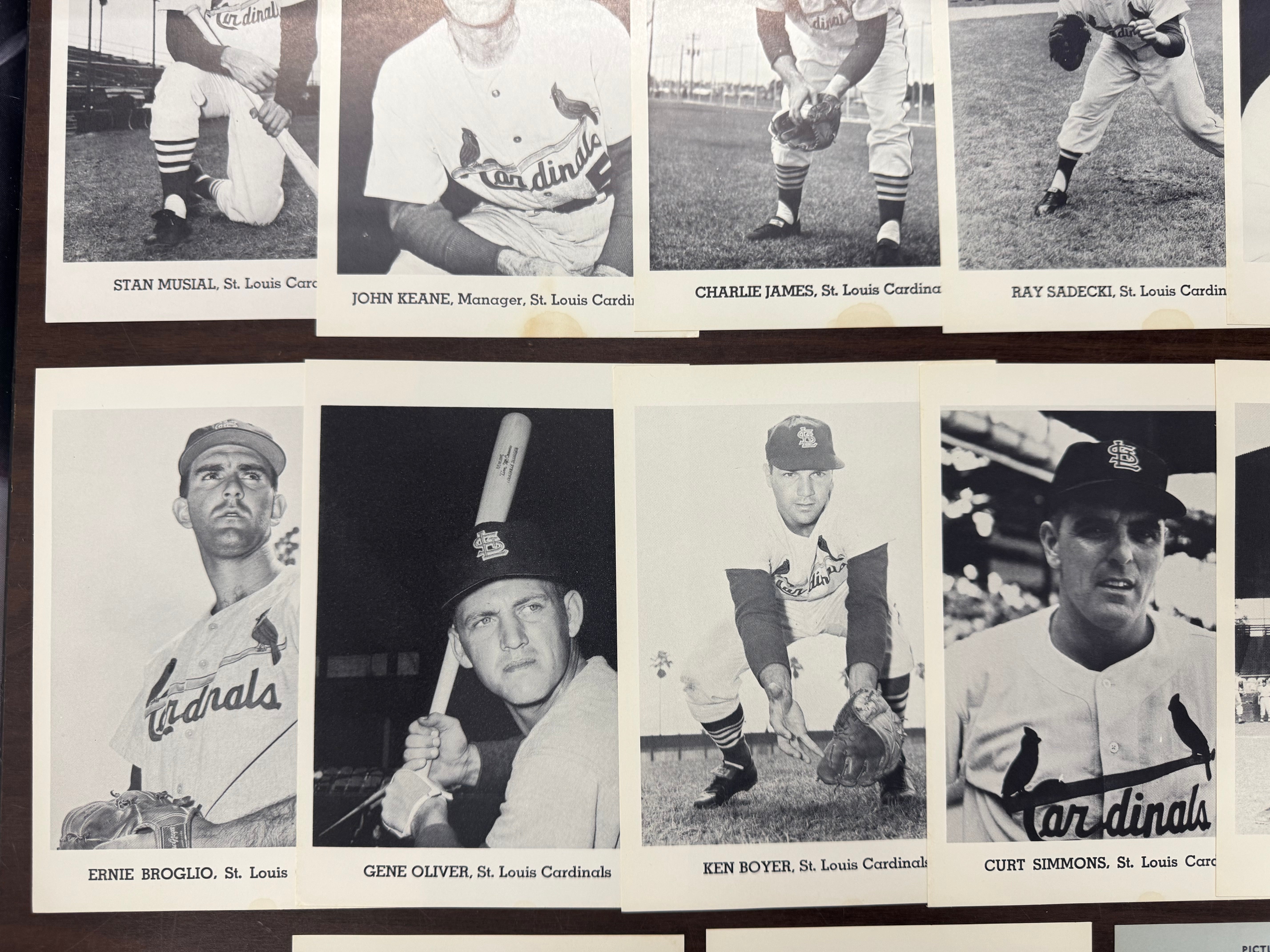 1963 Jay Publishing St. Louis Cardinals Picture Pack Set W/ Envelope
