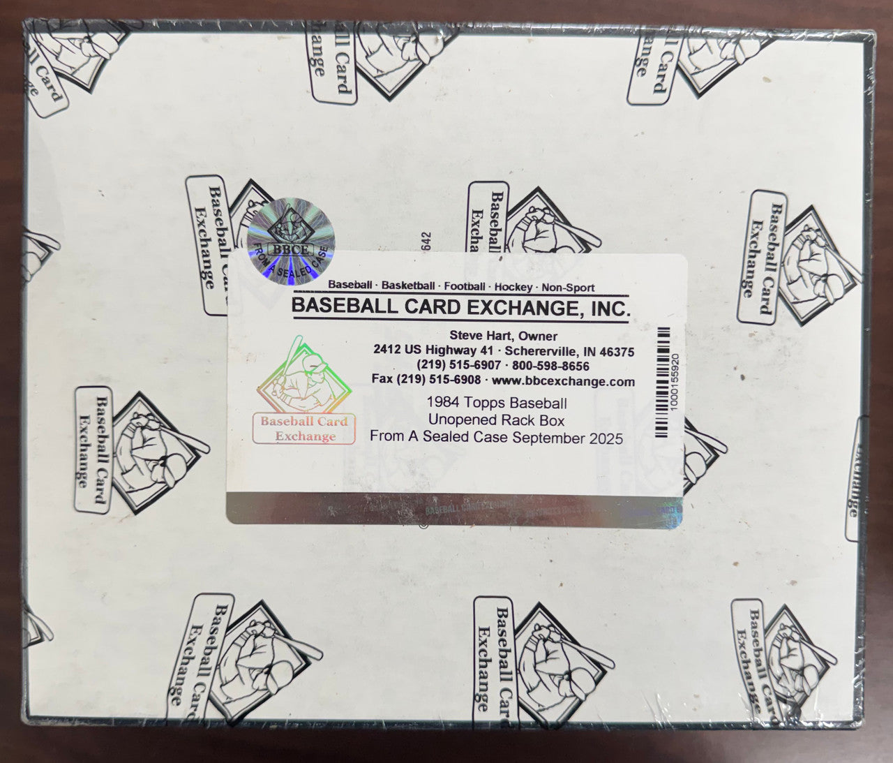 1984 Topps Baseball Unopened Rack Box BBCE Wrapped Sealed FASC