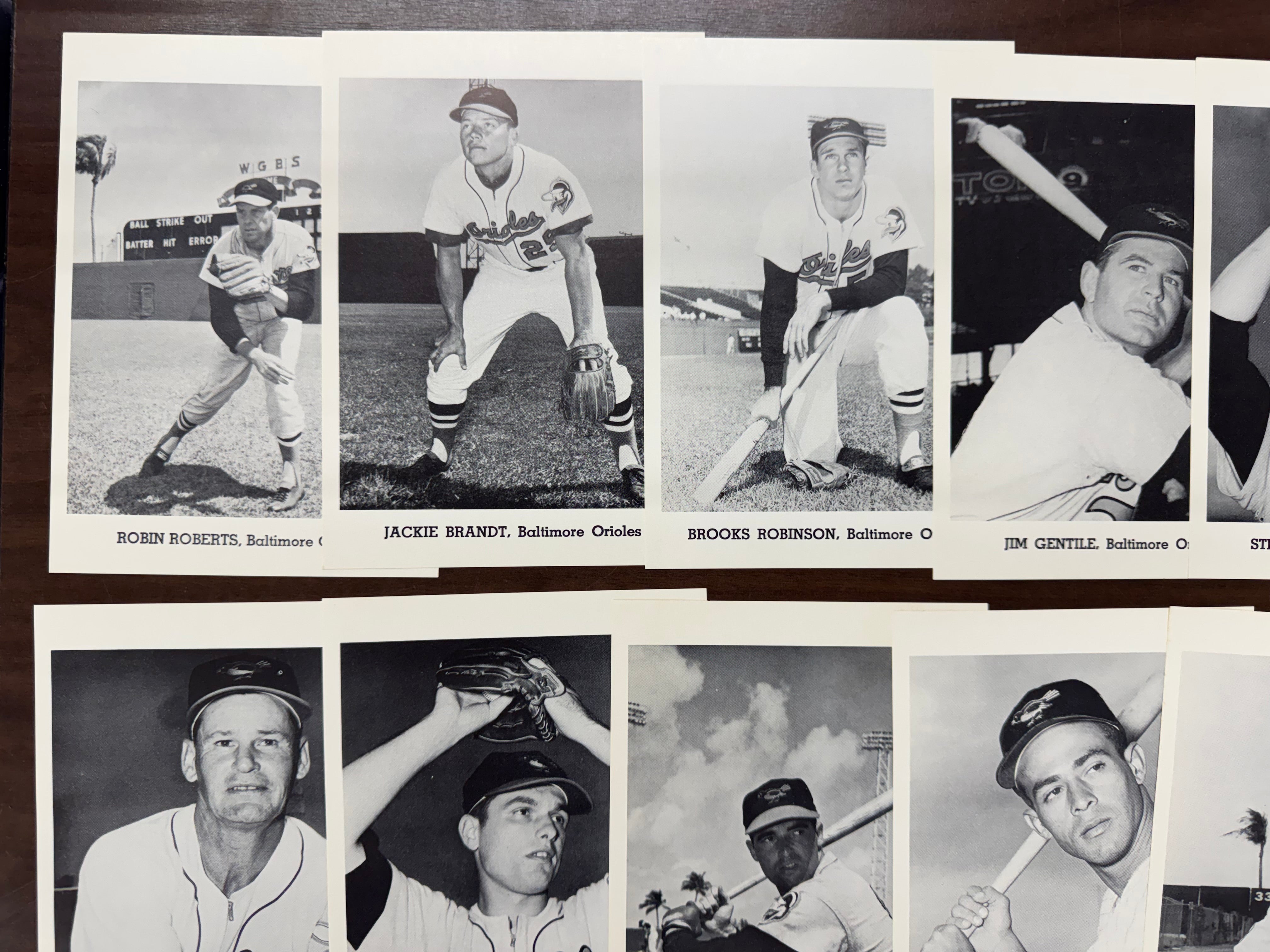 1963 Jay Publishing Baltimore Orioles Picture Pack Set W/ Envelope