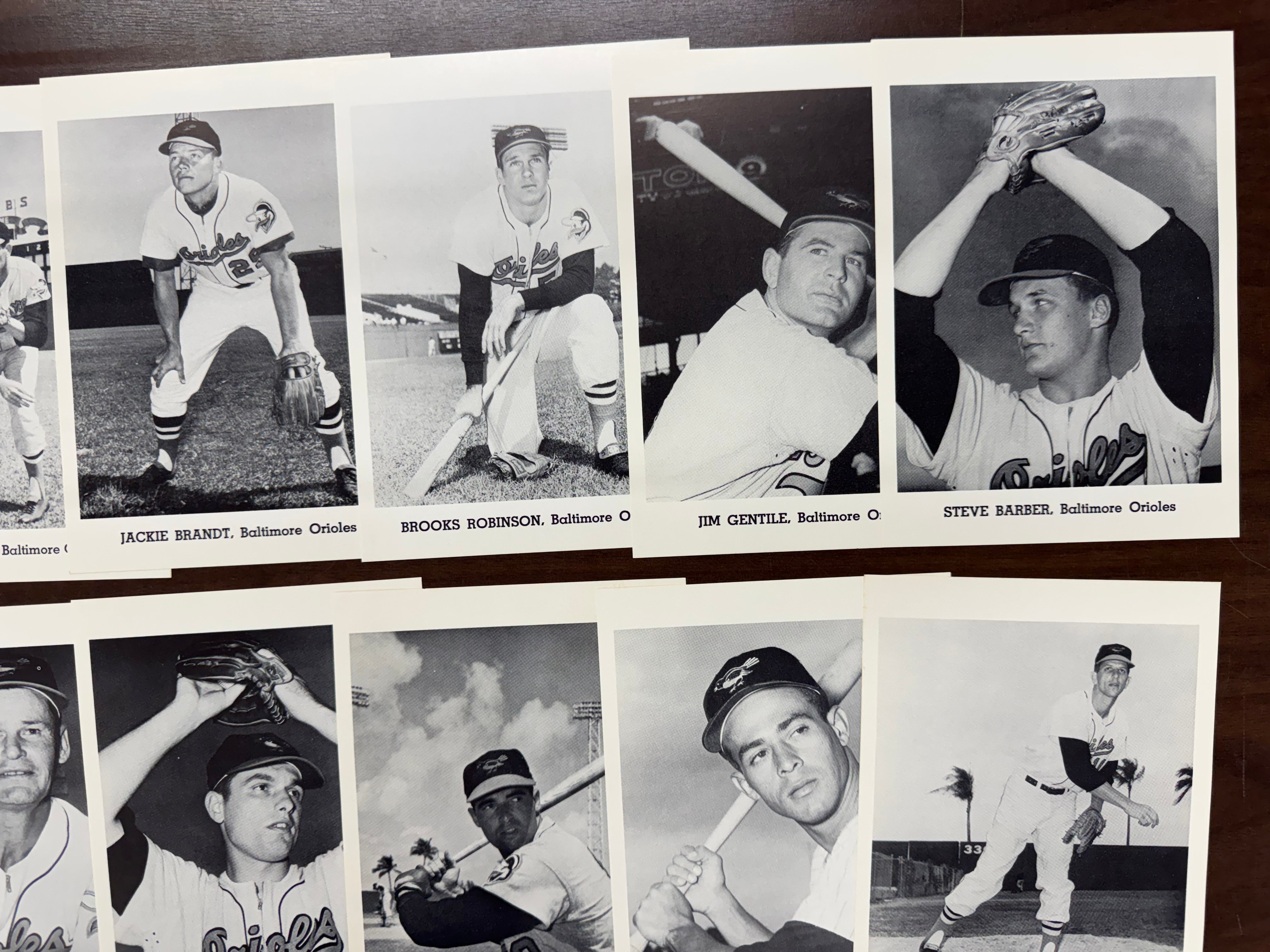 1963 Jay Publishing Baltimore Orioles Picture Pack Set W/ Envelope