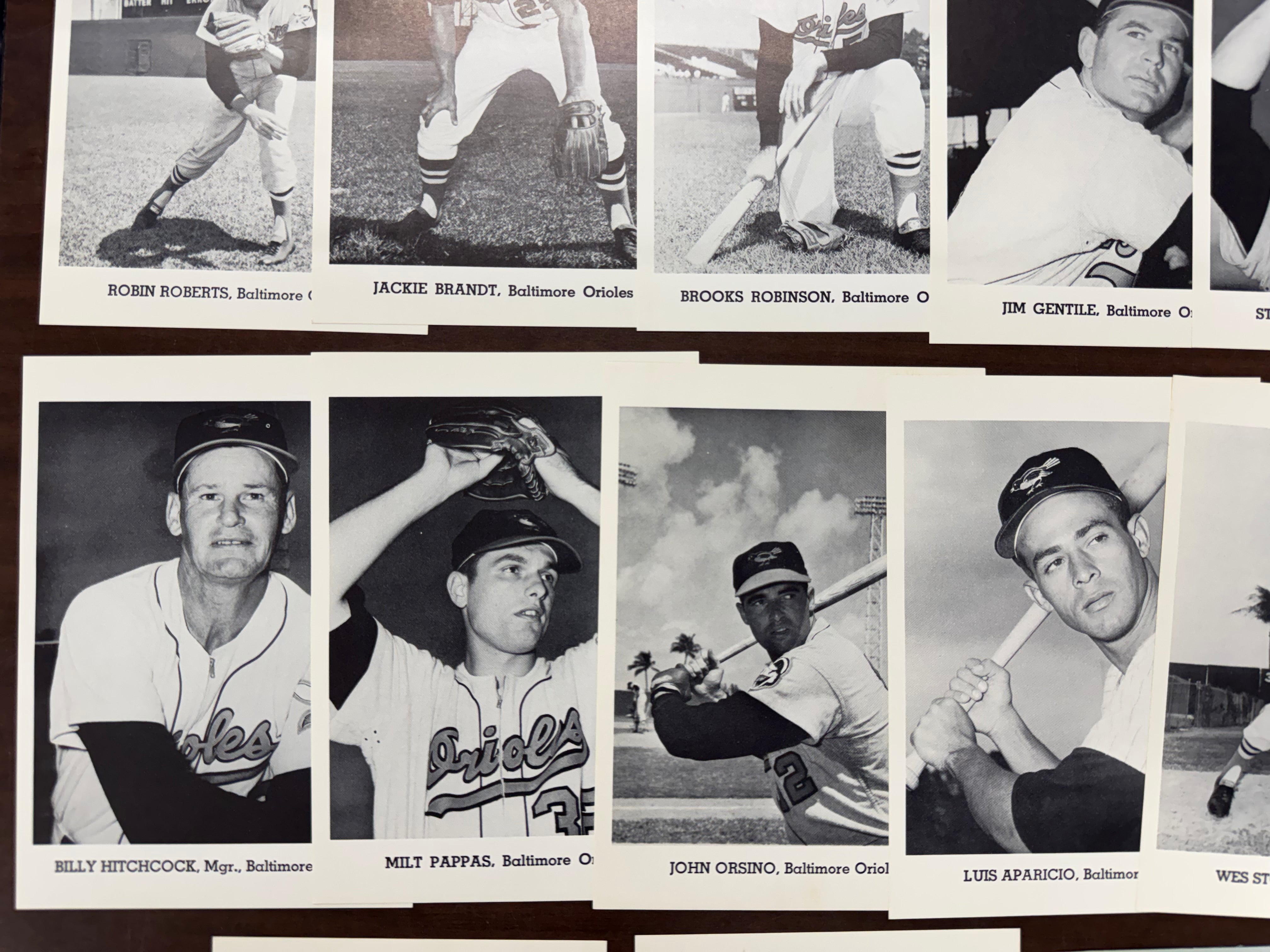 1963 Jay Publishing Baltimore Orioles Picture Pack Set W/ Envelope