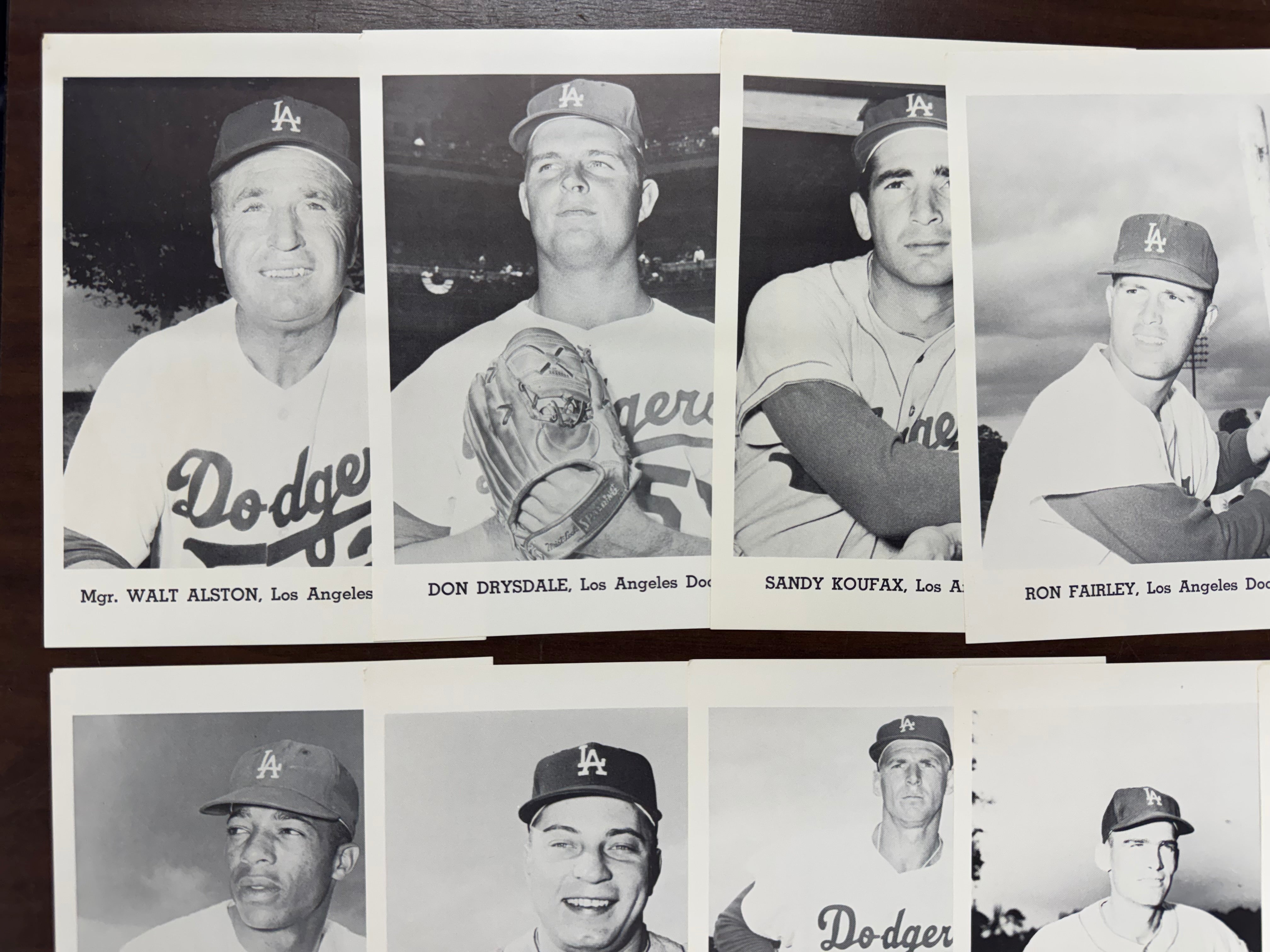 1963 Jay Publishing Los Angeles Dodgers Picture Pack Set W/ Envelope