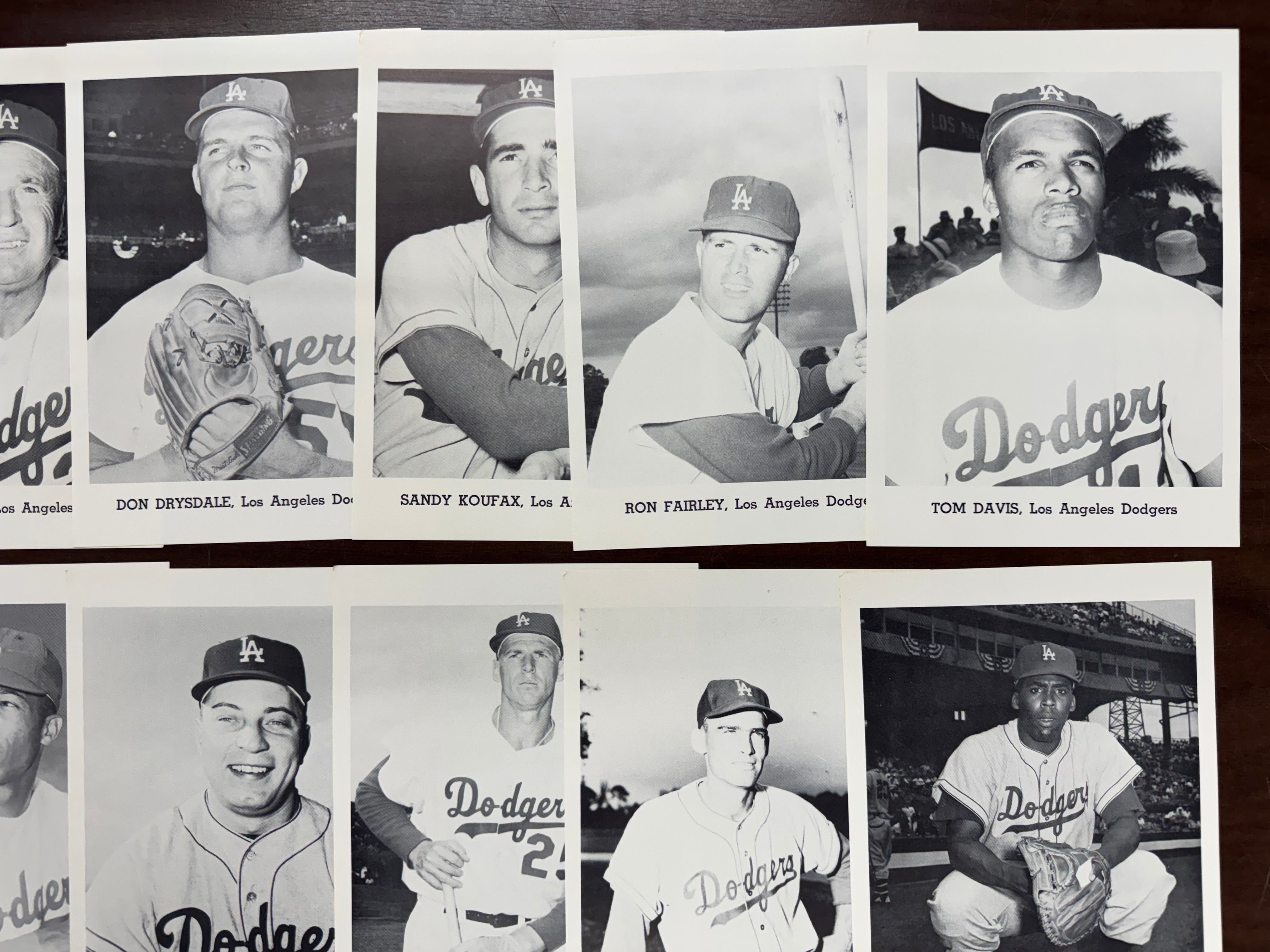 1963 Jay Publishing Los Angeles Dodgers Picture Pack Set W/ Envelope