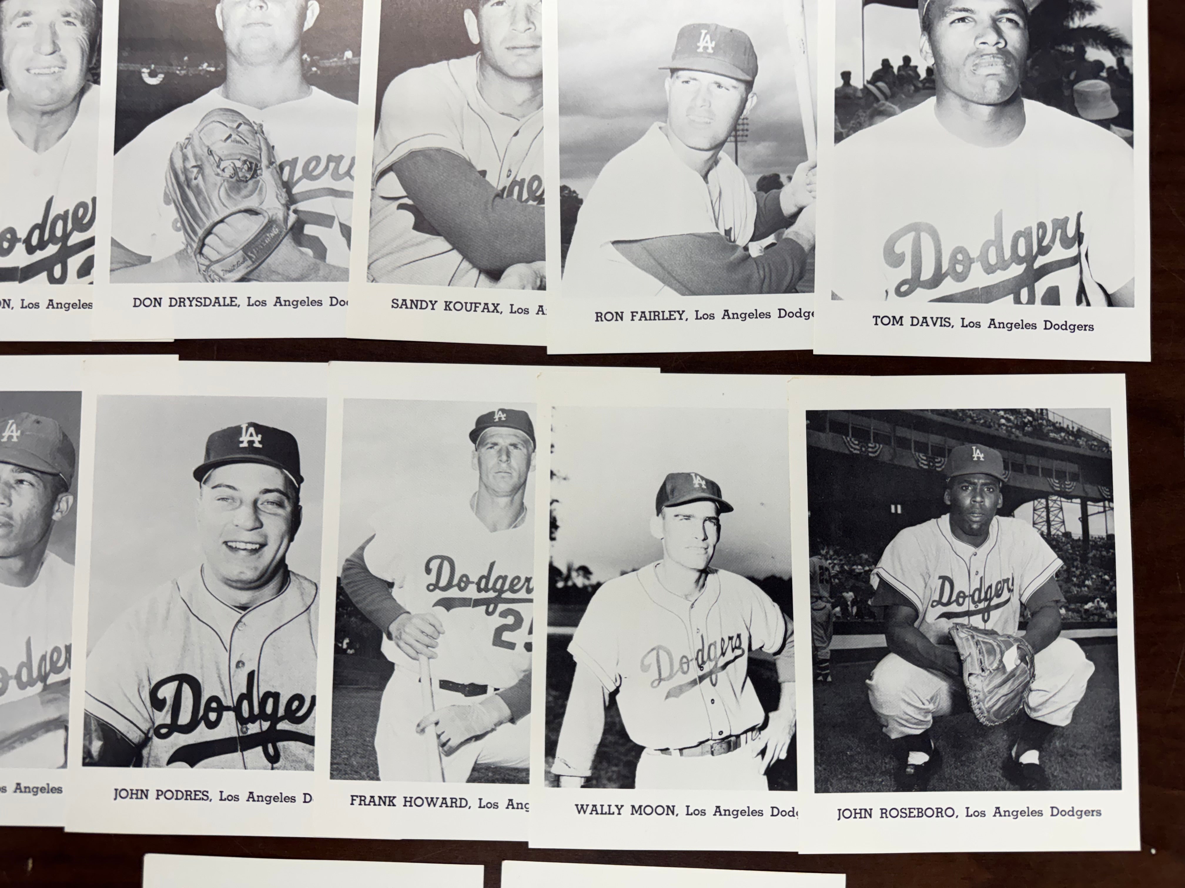1963 Jay Publishing Los Angeles Dodgers Picture Pack Set W/ Envelope