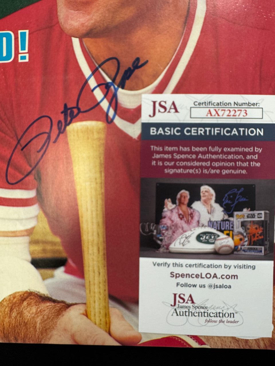 Pete Rose Signed Autographed 1984 Sports Illustrated Magazine JSA