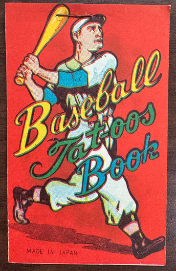 1950-60s Vintage Japanese Baseball Tat-oos Tattoos Book