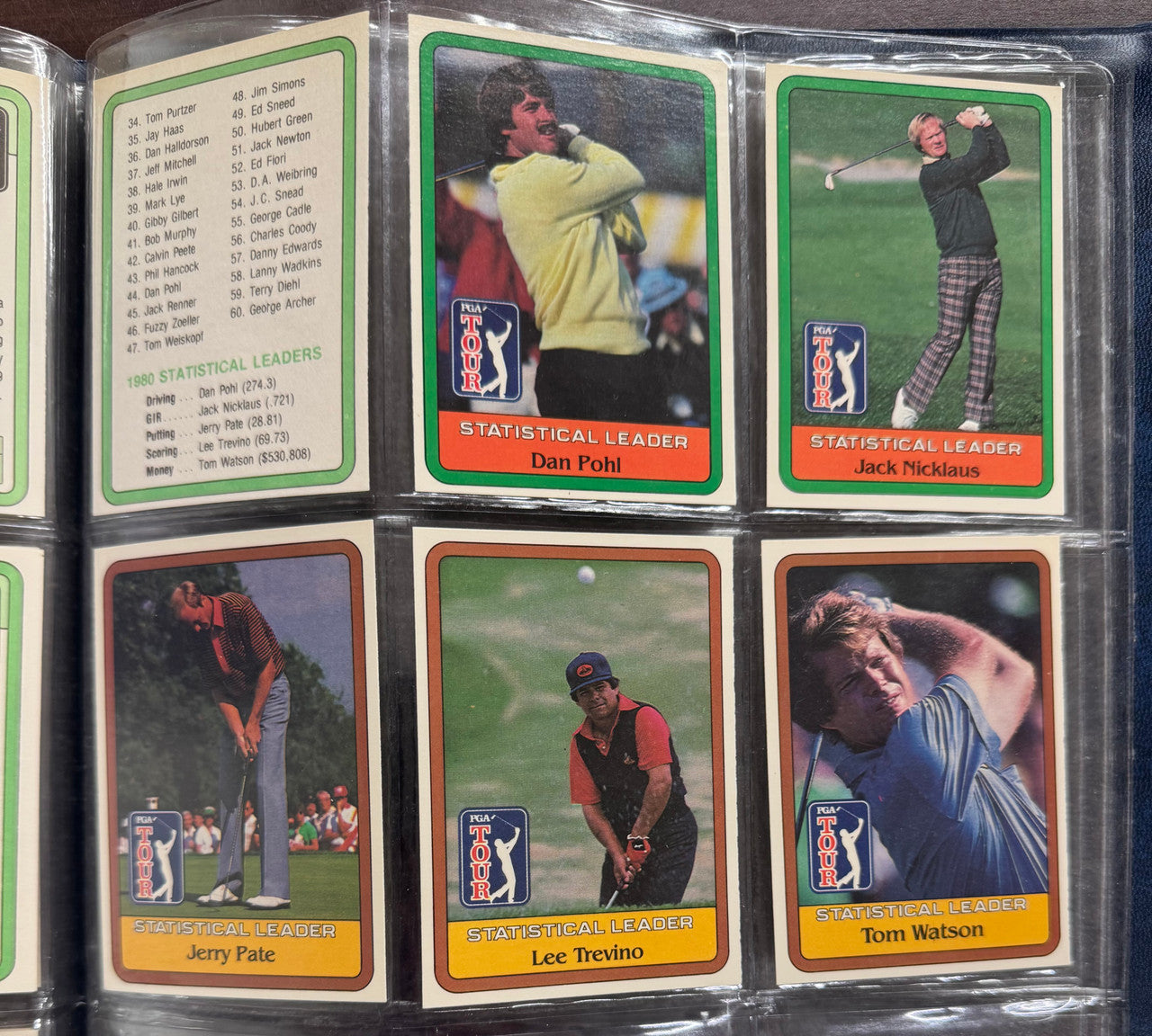 1981 Donruss PGA Tour Complete Set (66) NM-MT