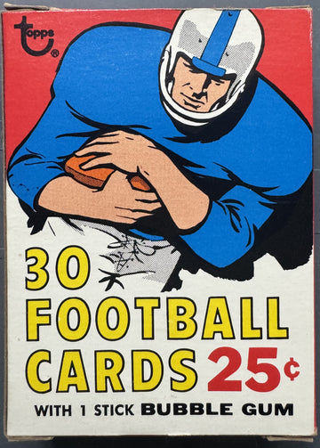 1970 Topps Football Empty Cello Pack Box