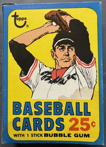 1972 Topps Baseball Empty Cello Pack Box