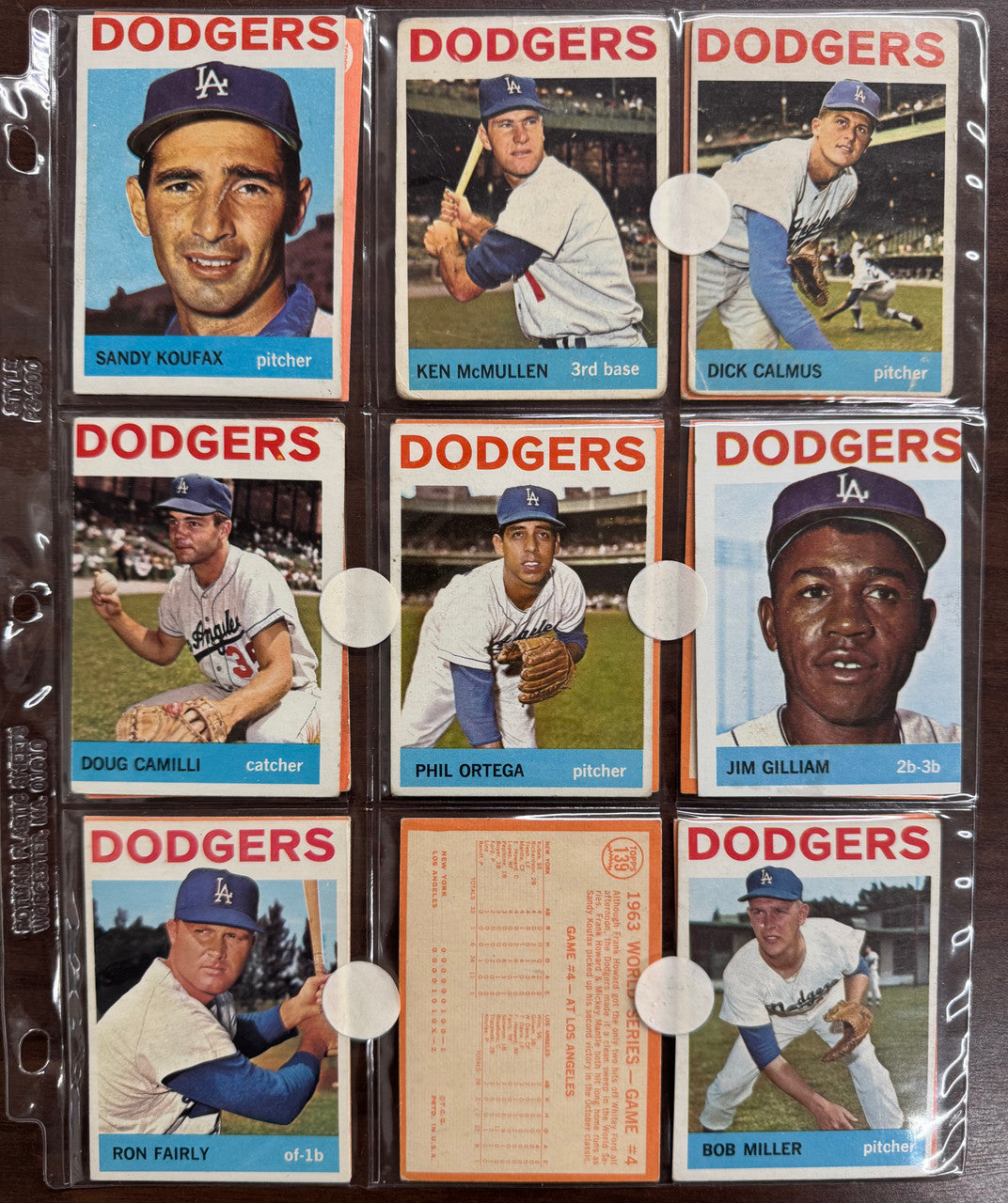 1964 Topps Baseball Los Angeles Dodgers Near Complete Team Set VG/EX *READ*