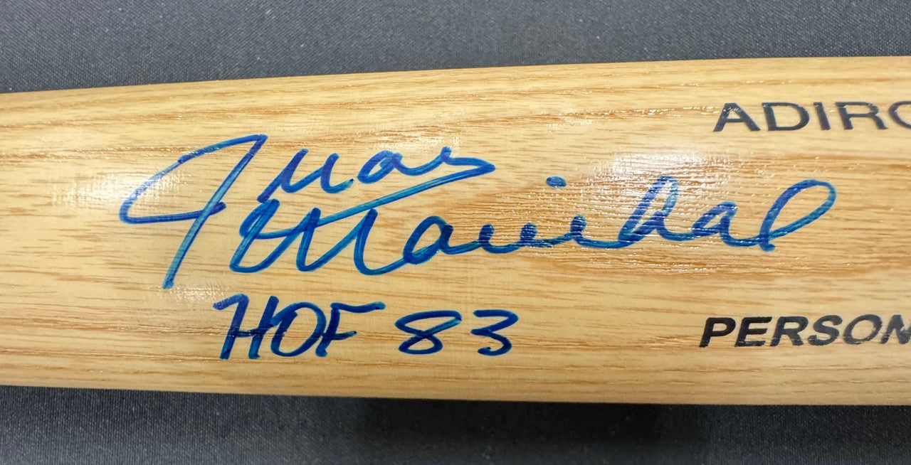 Juan Marichal Signed Autographed Inscribed Bat JSA