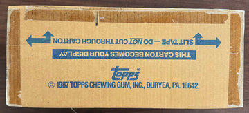 1987 Topps Baseball Jumbo Pack Factory Sealed Case (18)