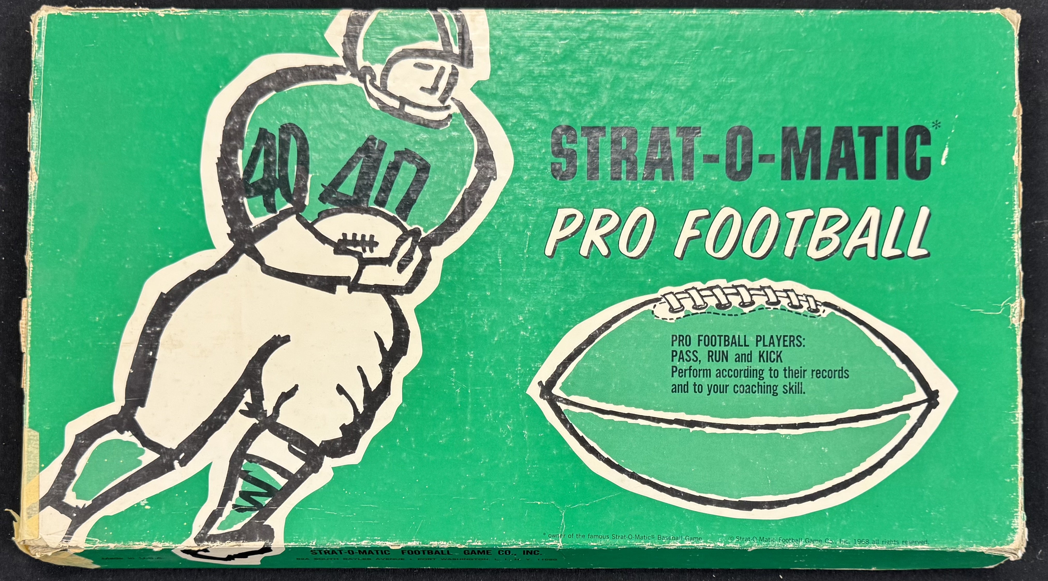 1968 Strat-O-Matic Pro Football Board Game Complete W/ 26 Teams