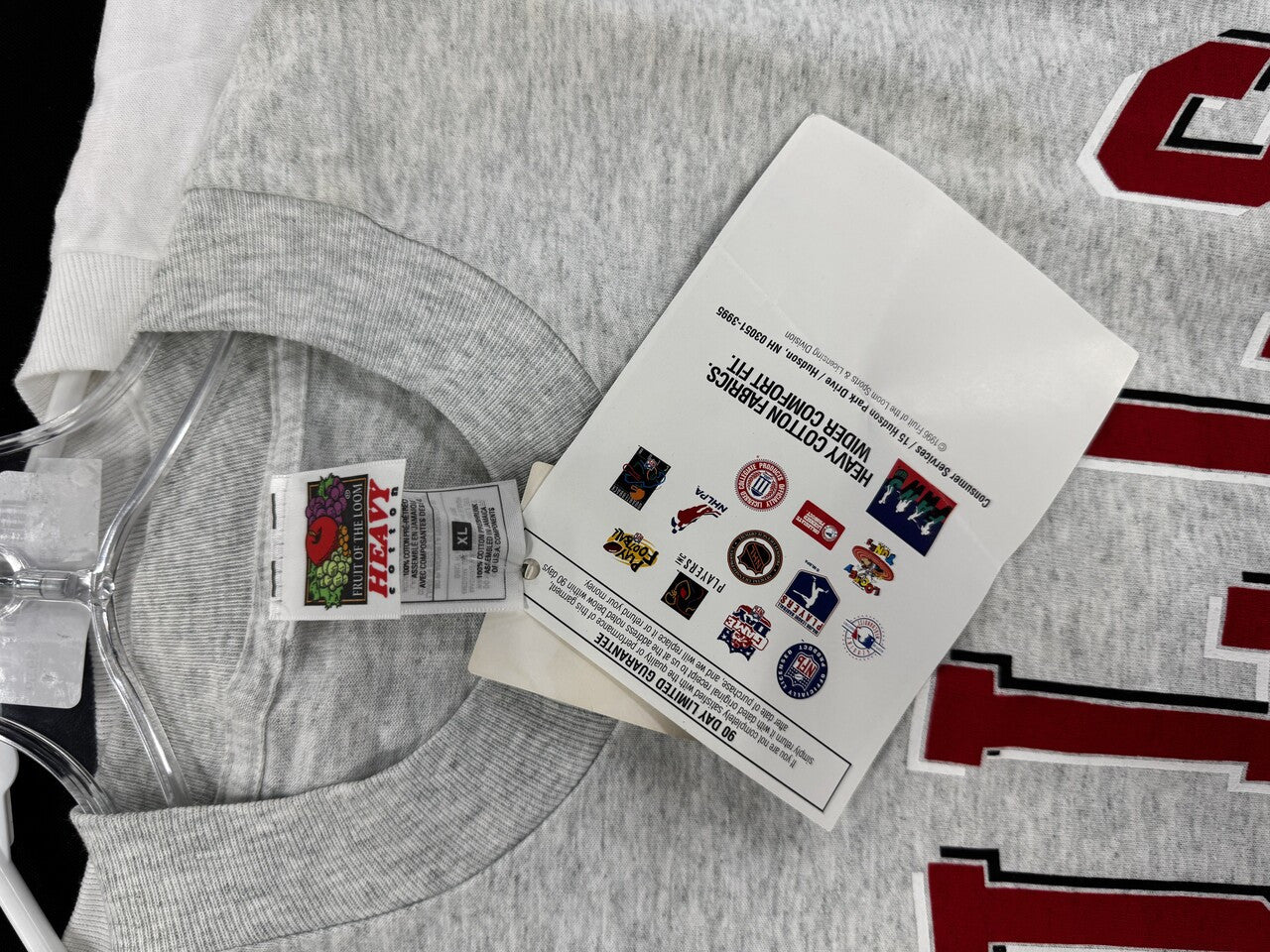 Fruit of the Loom Gray Chicago Bulls XXL T-Shirt Size XL
