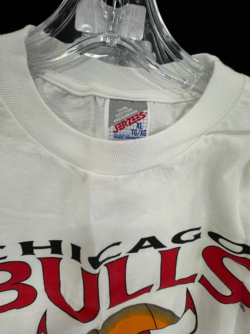 Jerzees 1995-96 Chicago Bulls 72-10 T-Shirt XL
