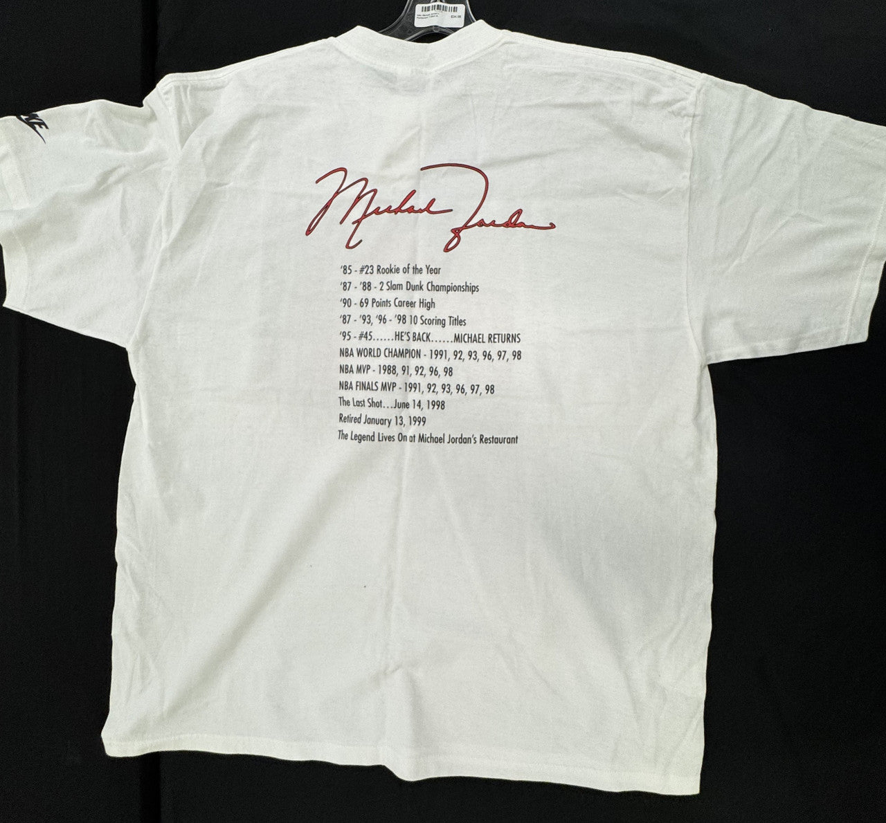 Nike Michael Jordan's Restaurant T-Shirt XL