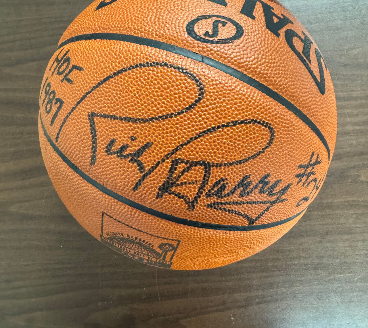 Rick Barry Signed Autographed Inscribed Basketball HOF 1987 PSA /DNA