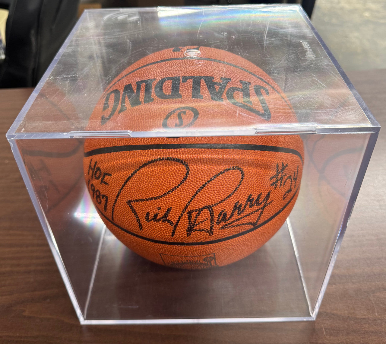 Rick Barry Signed Autographed Inscribed Basketball HOF 1987 PSA /DNA