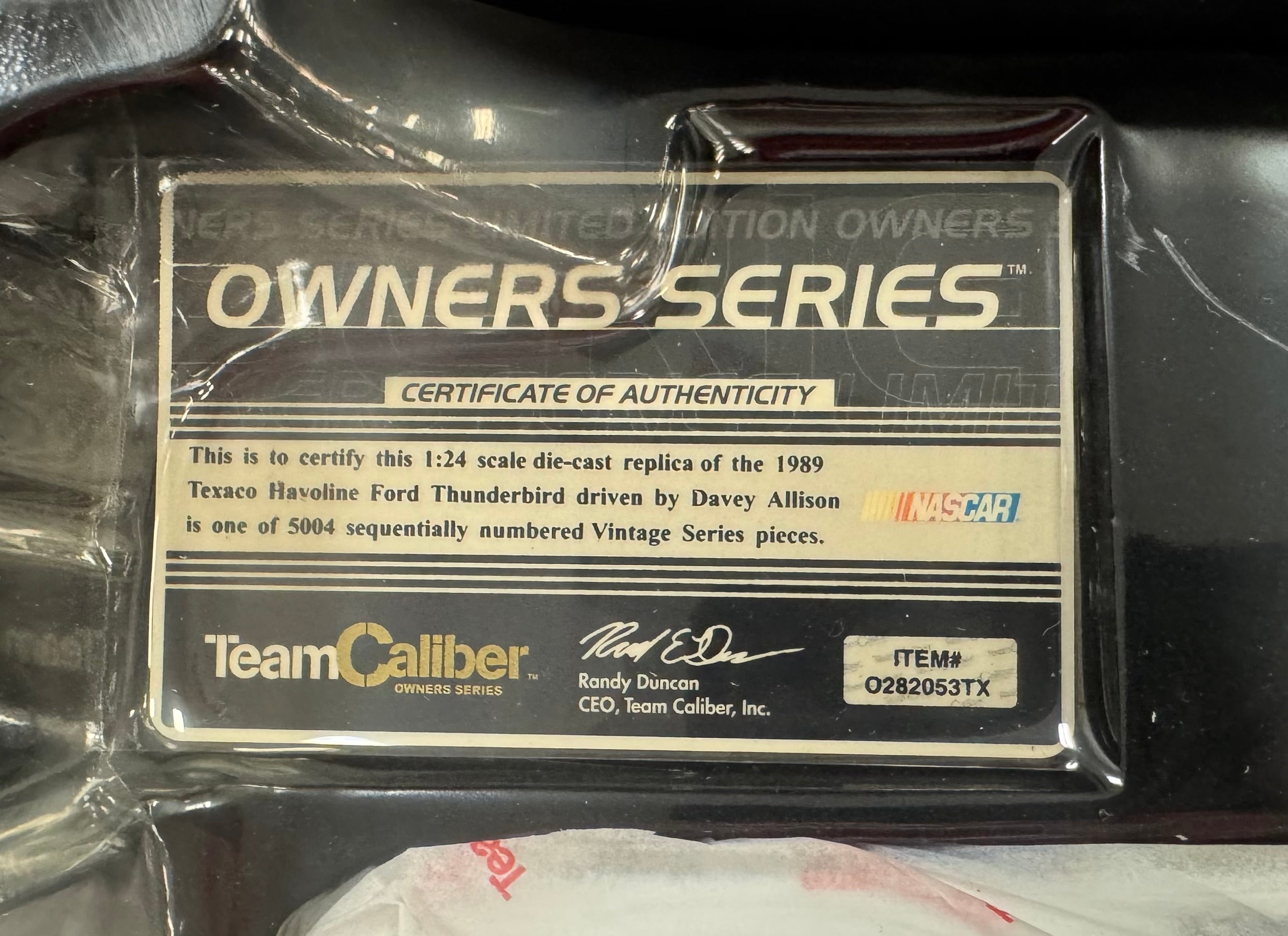Davey Allison #28 Havoline Team Caliber 1:24 Diecast Car /5004