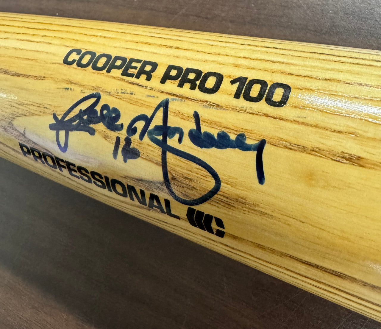 Rick Monday Signed Autographed Cooper Baseball Bat JSA