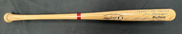 Pete Rose Signed Autographed Inscribed Rawlings Bat "No Crying In Baseball" PSA