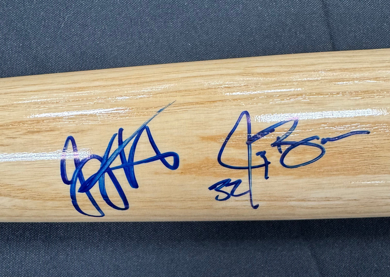 Joey Votto / Jay Bruce Signed Autographed Bat JSA