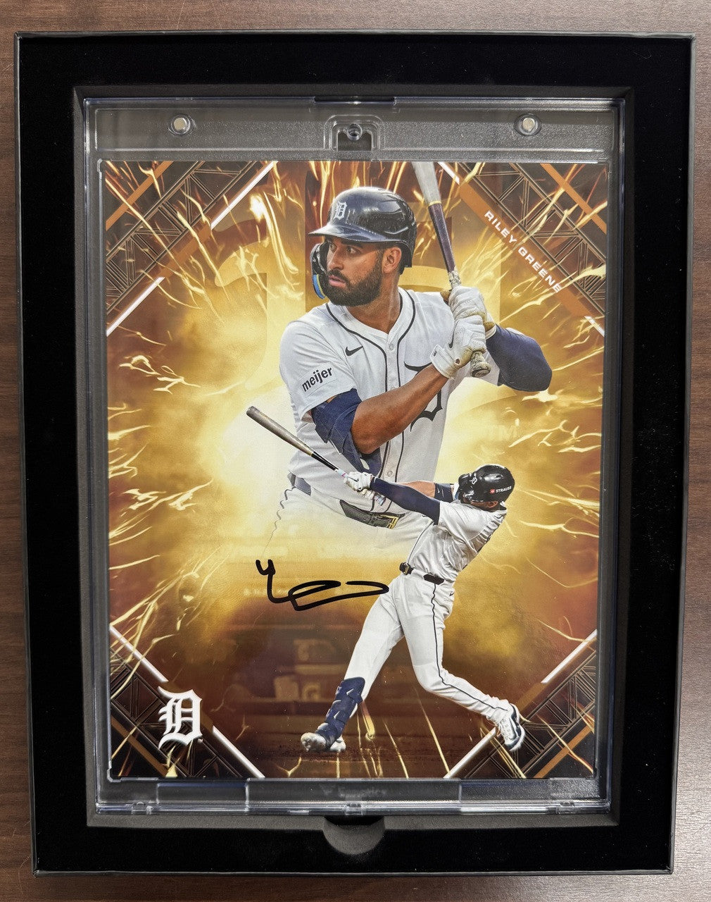 2025 Fanatics Under Wraps Emanate Riley Greene Auto Orange /25