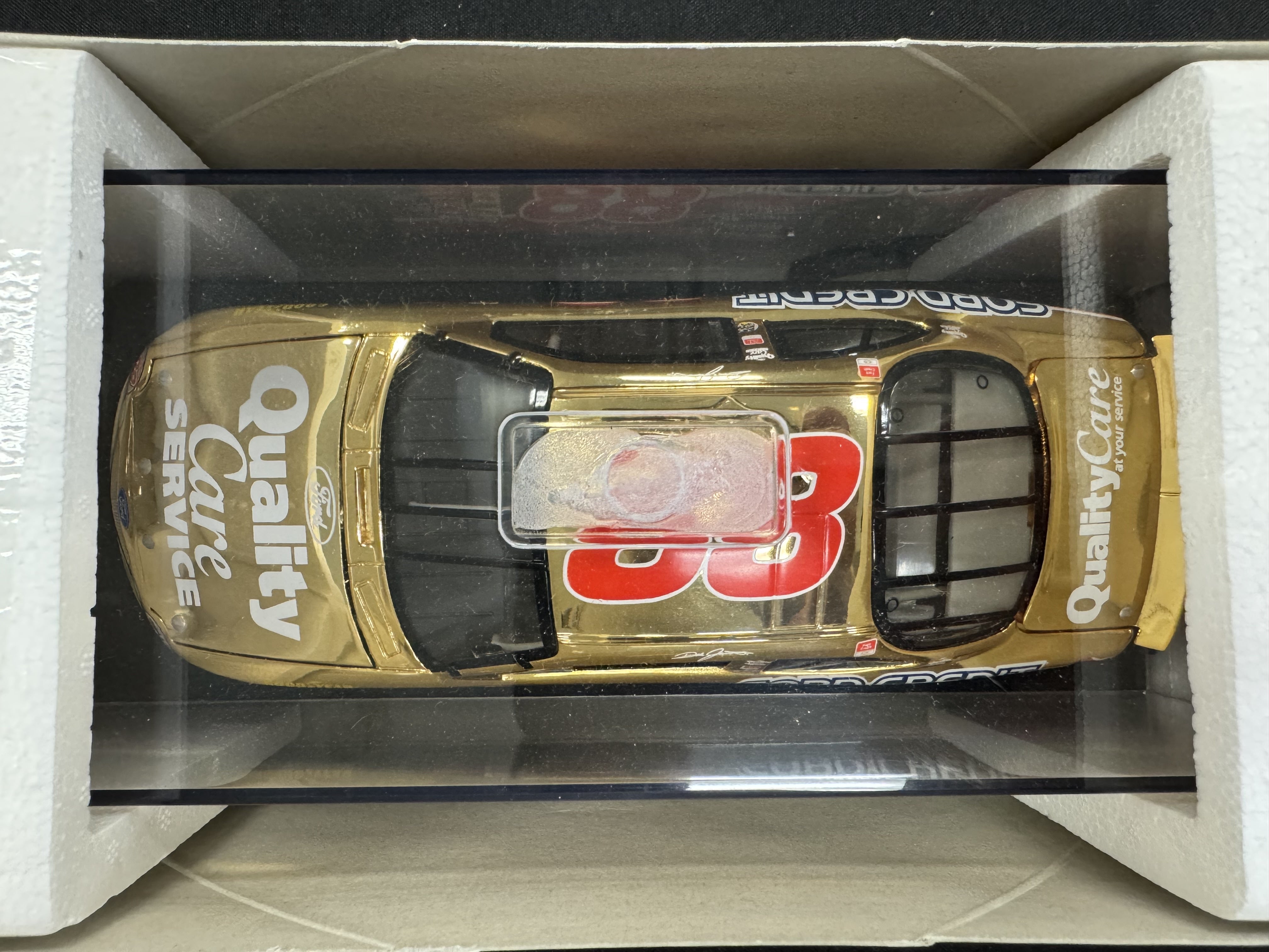 Dale Jarrett #88 Quality Care Gold 24kt Action Racing 1:24 Diecast Car /2508