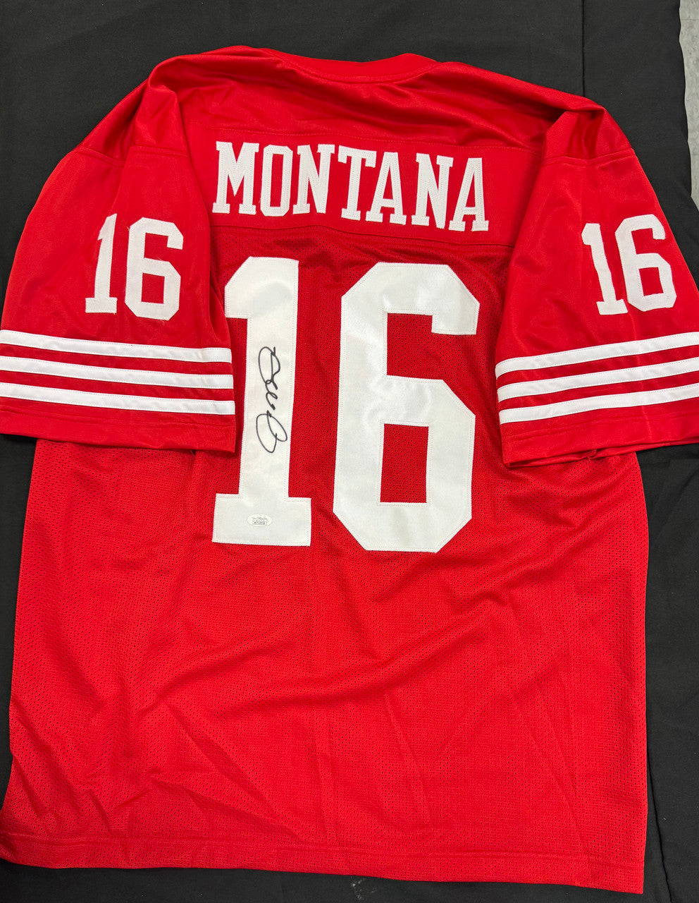Joe Montana Signed Autographed Custom Jersey Red JSA Cert