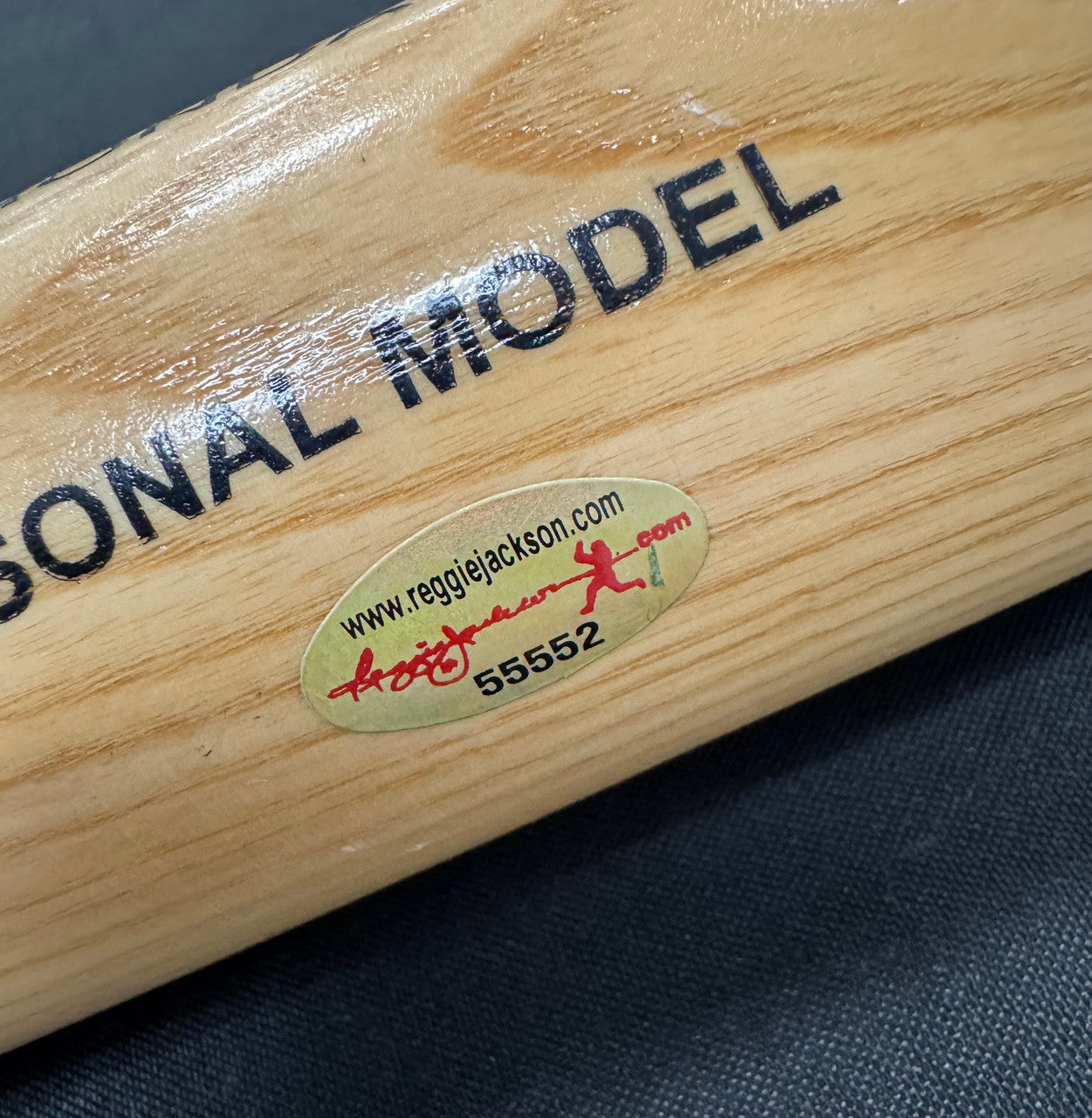 Don Larsen Signed Autographed Inscribed Bat PG 10-8-56 Reggie Jackson Cert