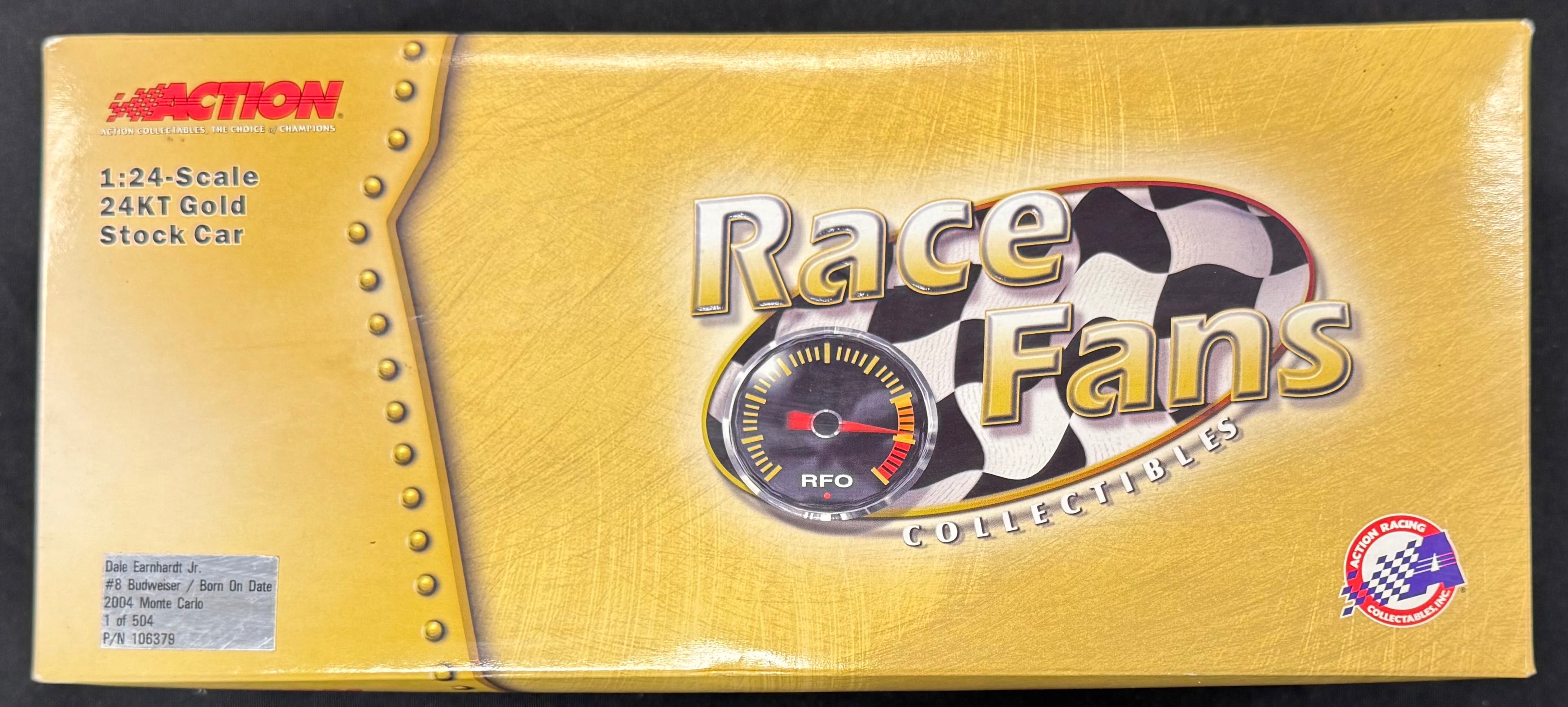 Dale Earnhardt Jr. #8 Born on Date Gold 24kt Action Racing 1:24 Diecast Car /504
