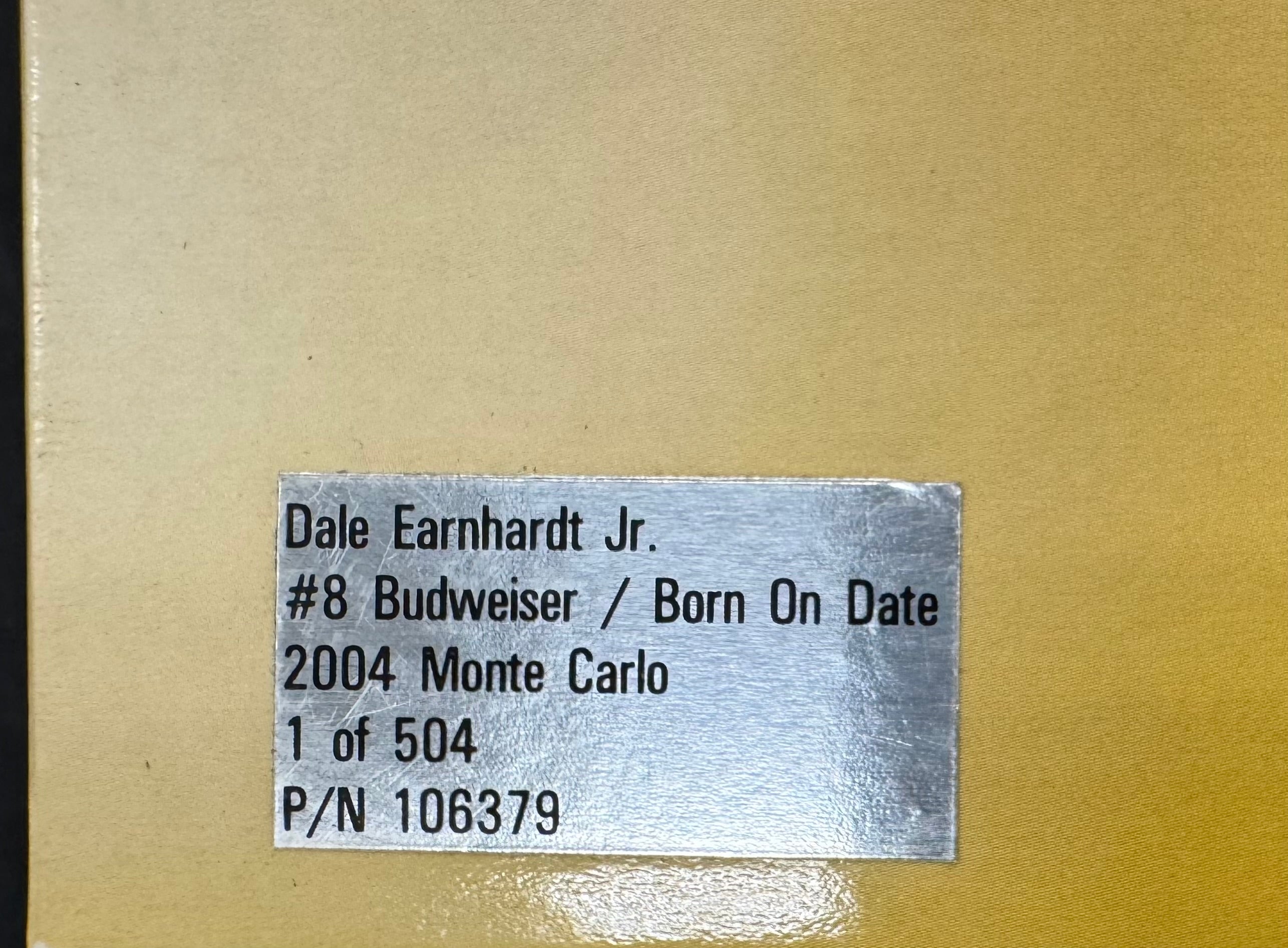 Dale Earnhardt Jr. #8 Born on Date Gold 24kt Action Racing 1:24 Diecast Car /504
